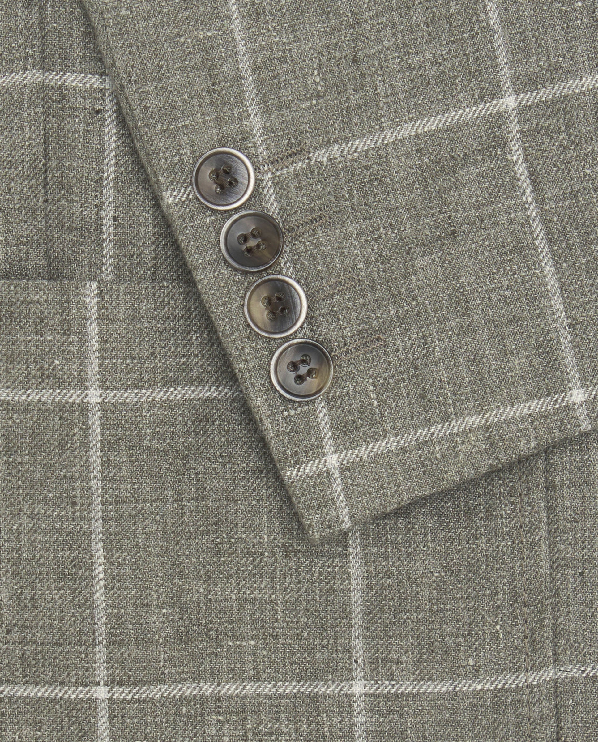 Chaqueta cuadros ventana gris
