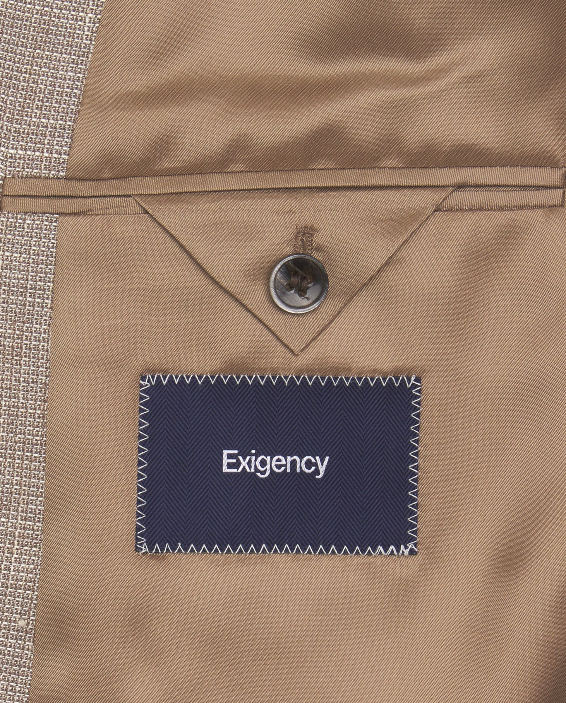 Chaqueta efecto rústico beige