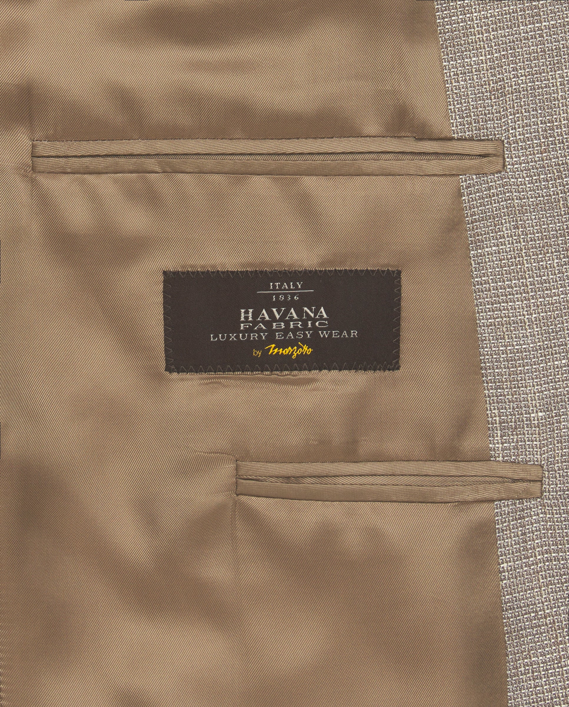 Chaqueta efecto rústico beige