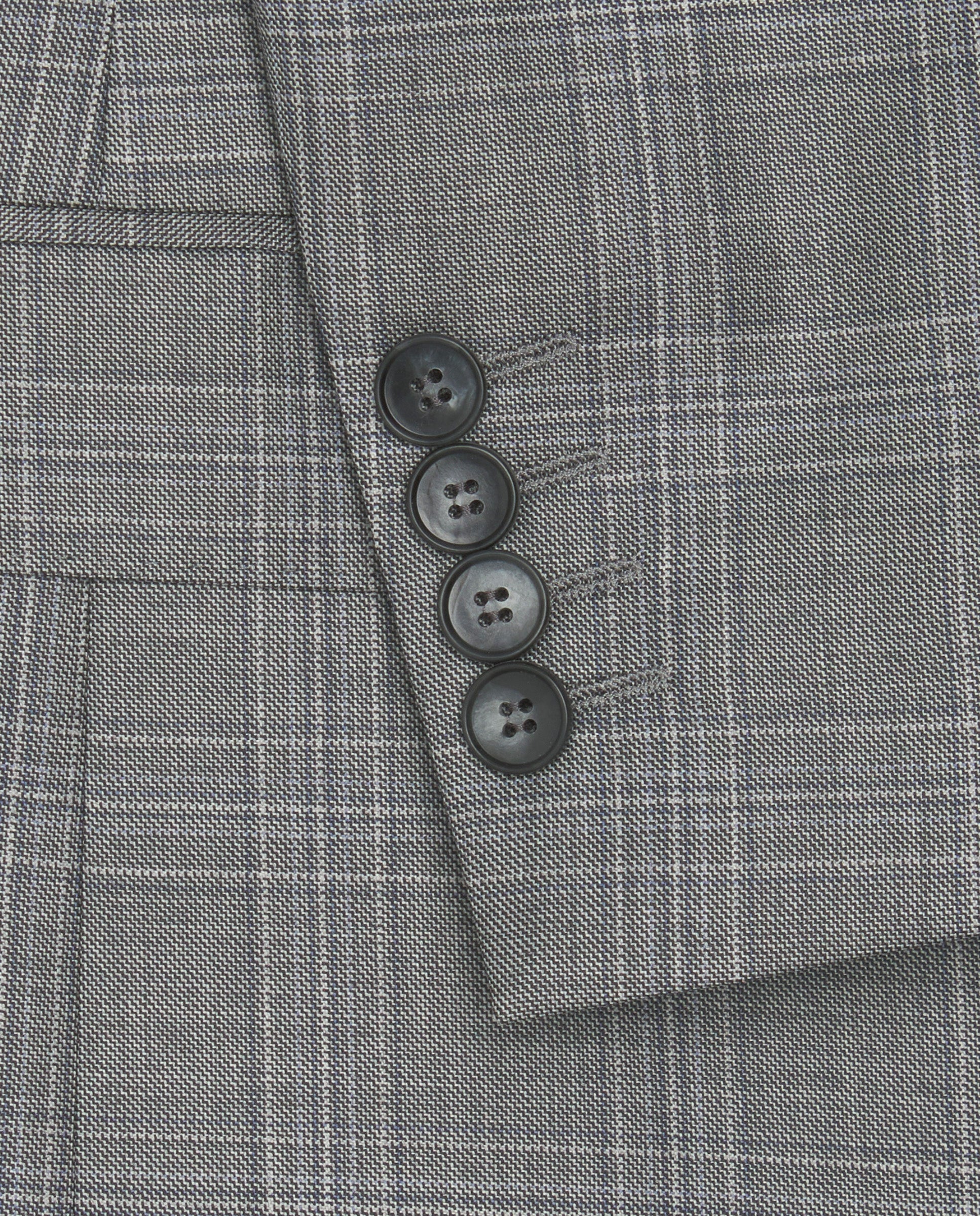 Traje lana cuadro gris