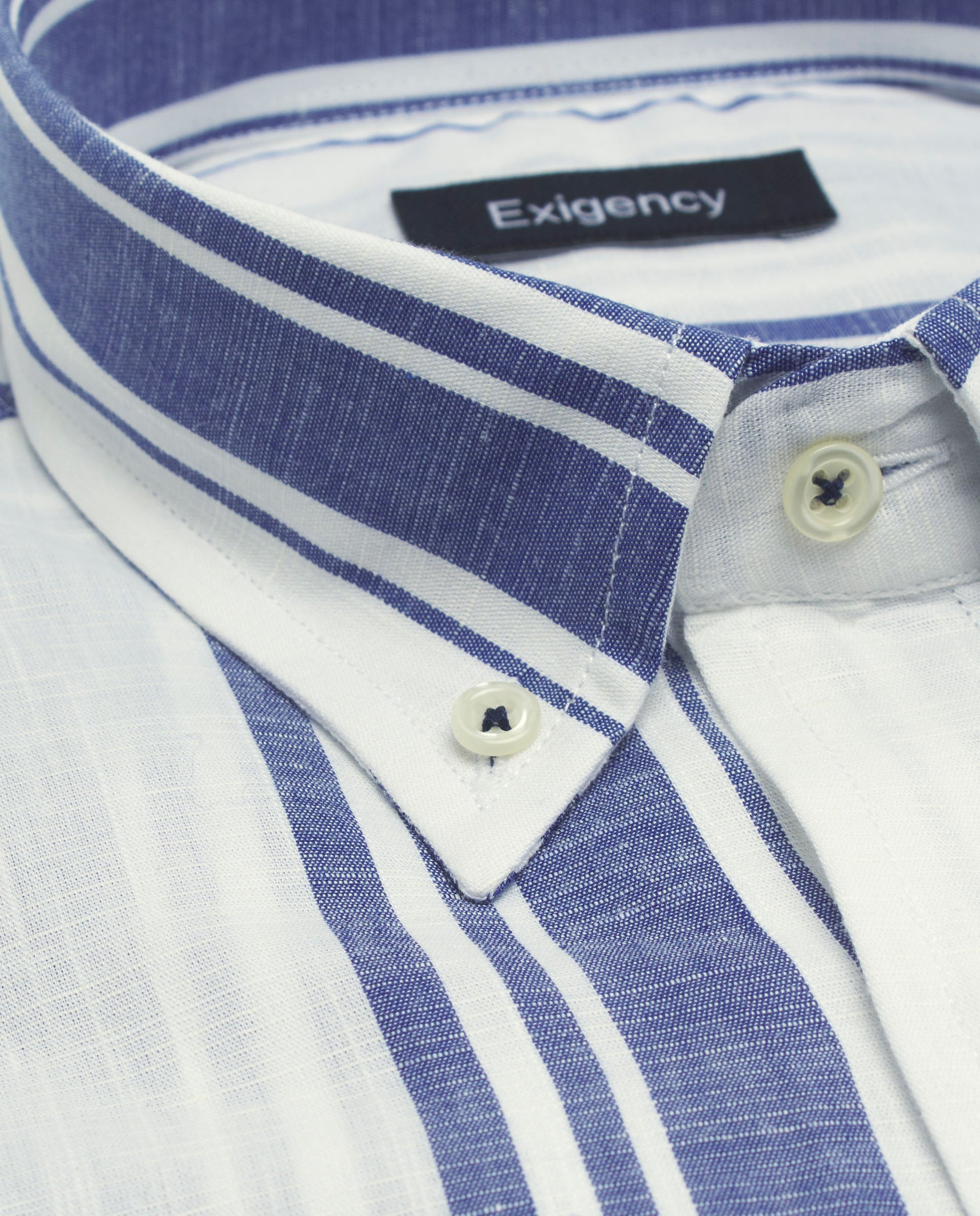 Camisa sport rayas azul