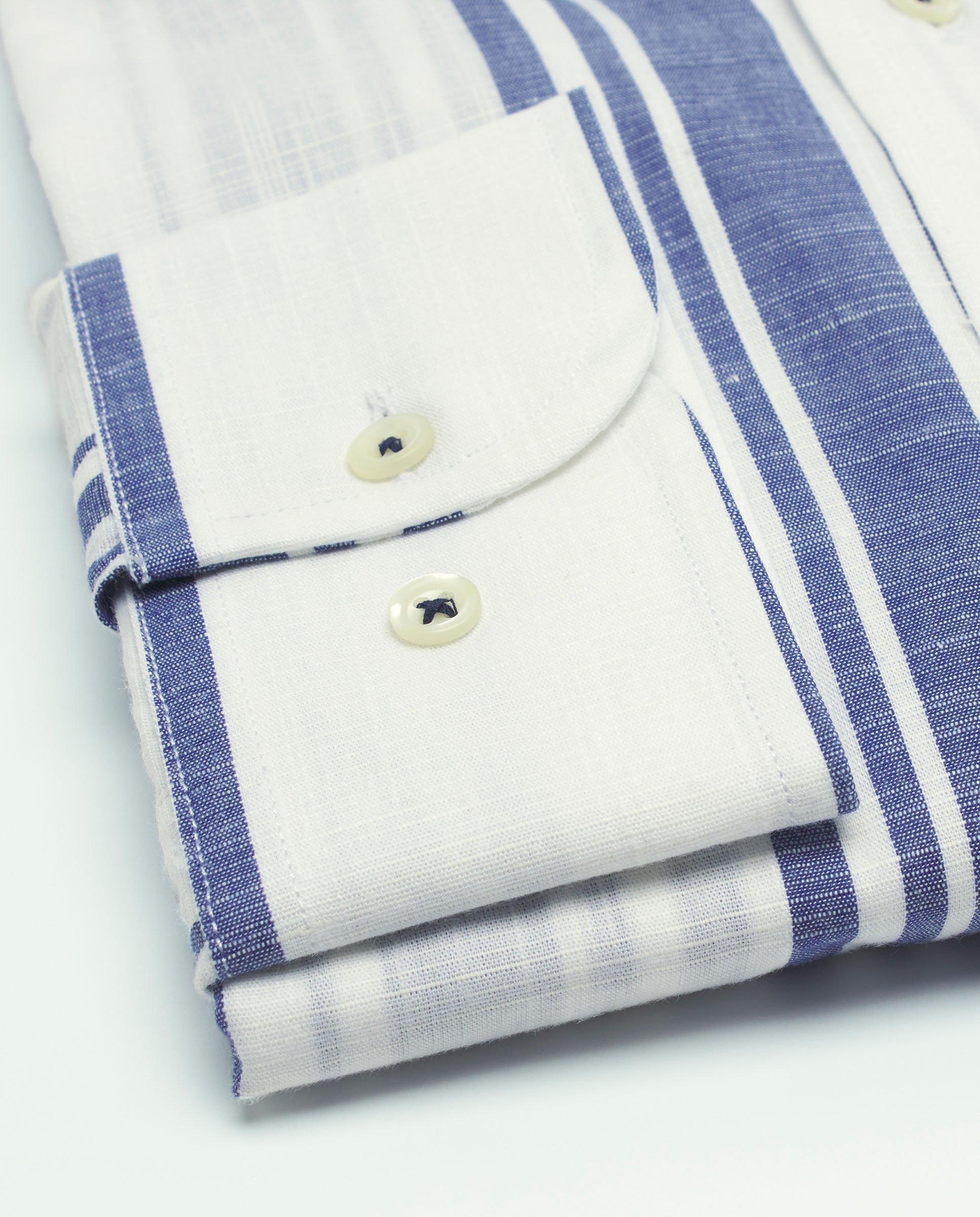 Camisa sport rayas azul