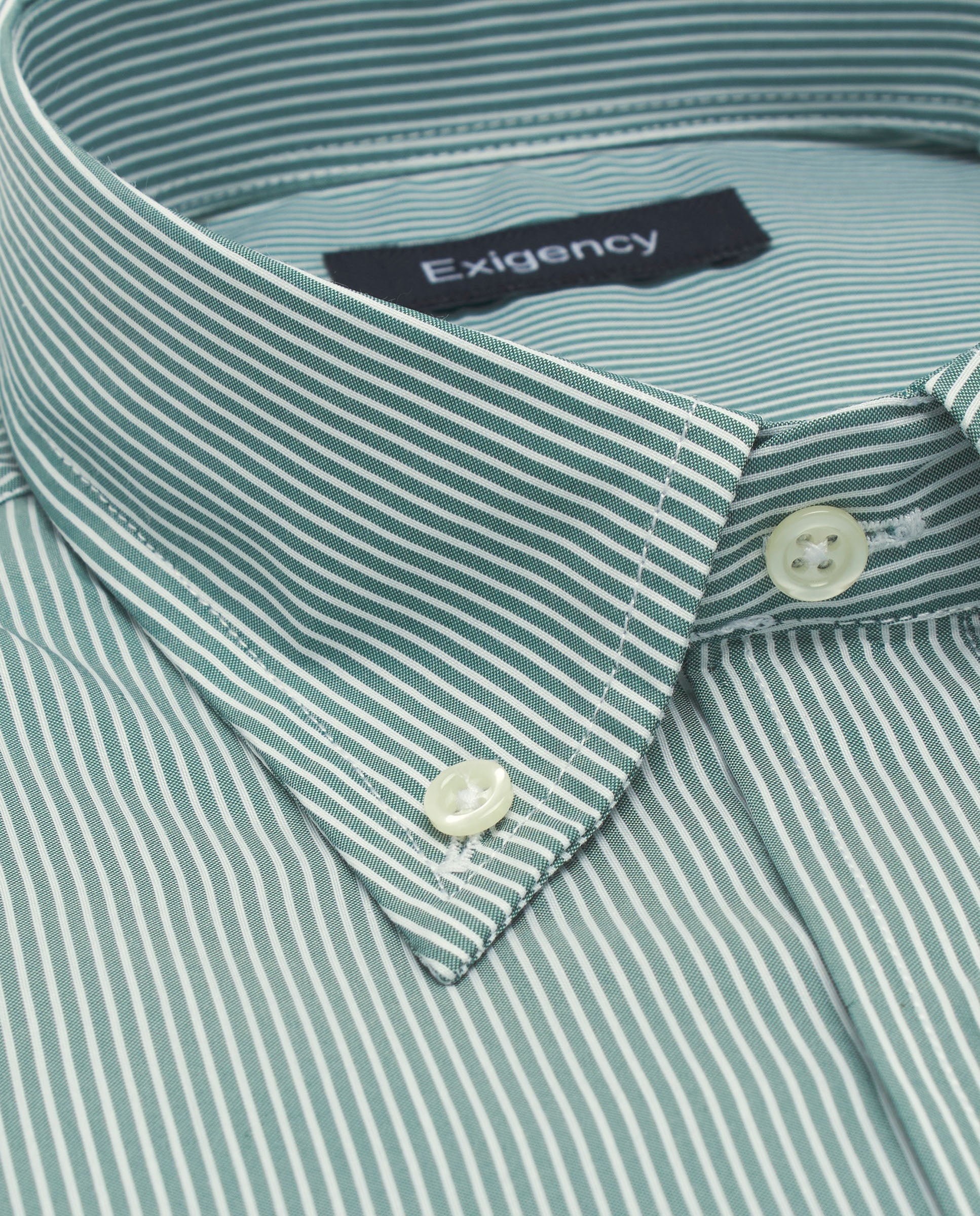Camisa sport rayas verde