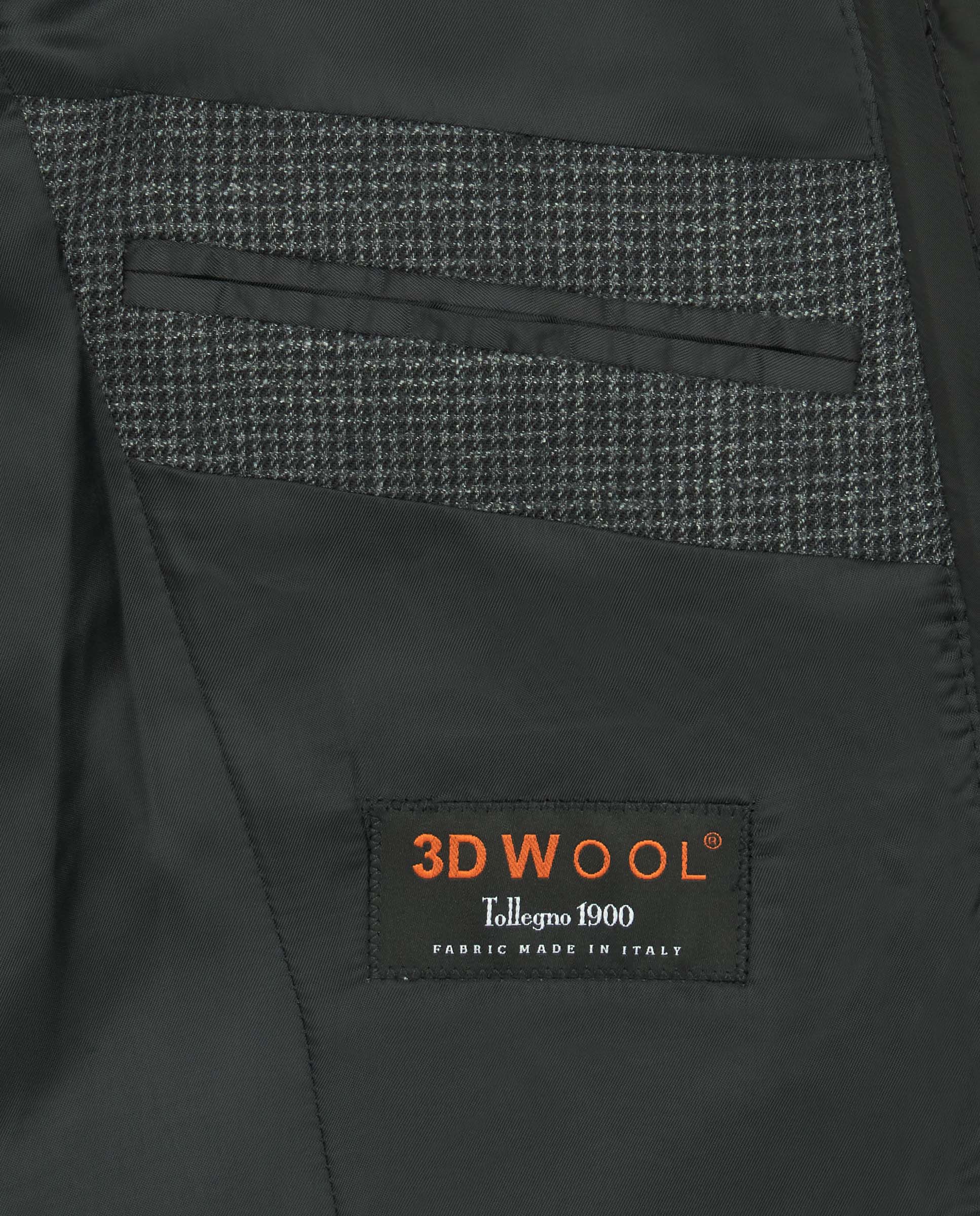 Chaqueta microfantasía gris