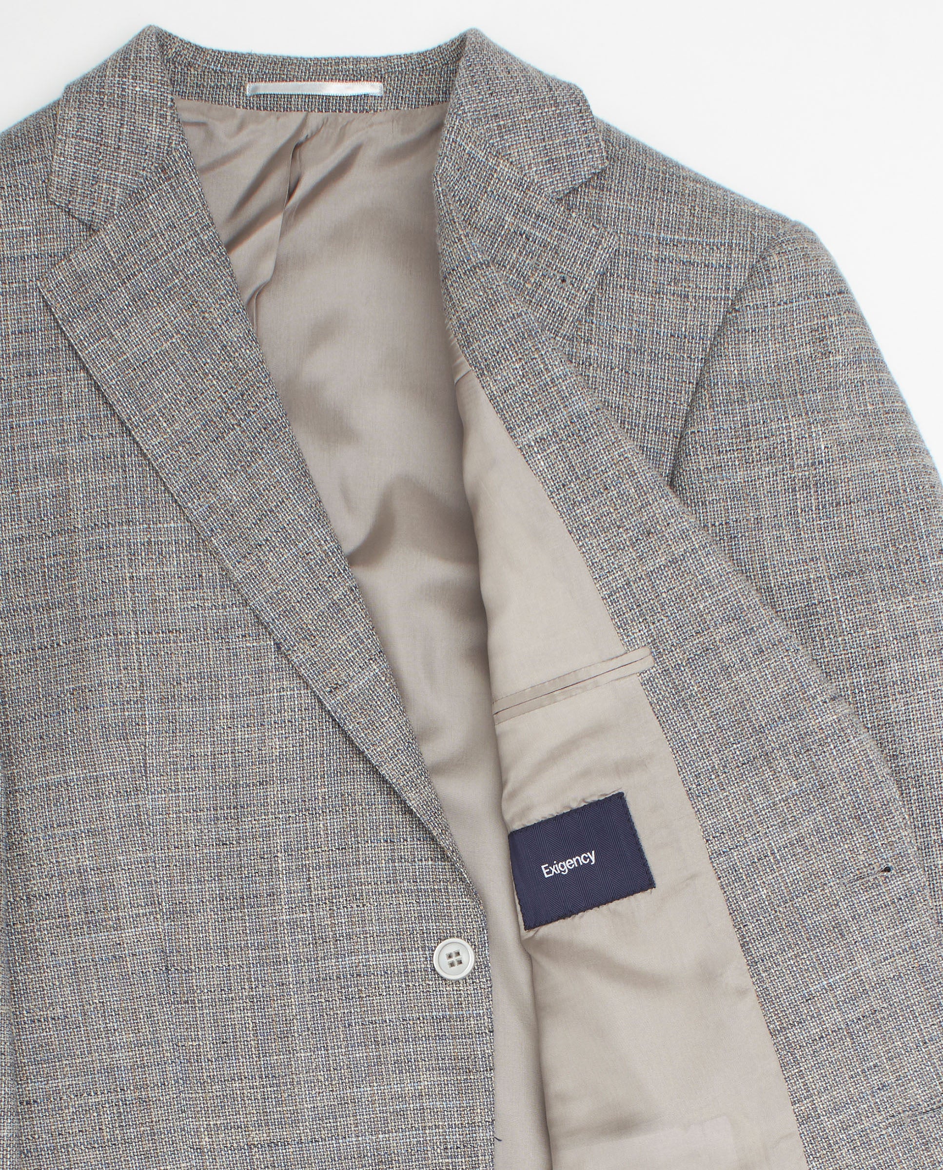 Chaqueta efecto rústico gris