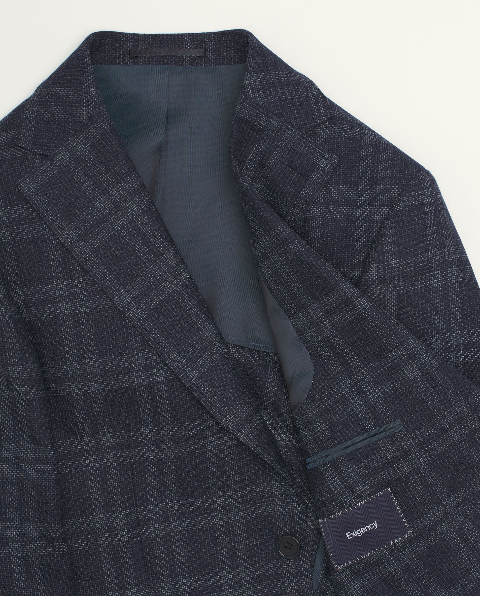 Chaqueta cuadros azul