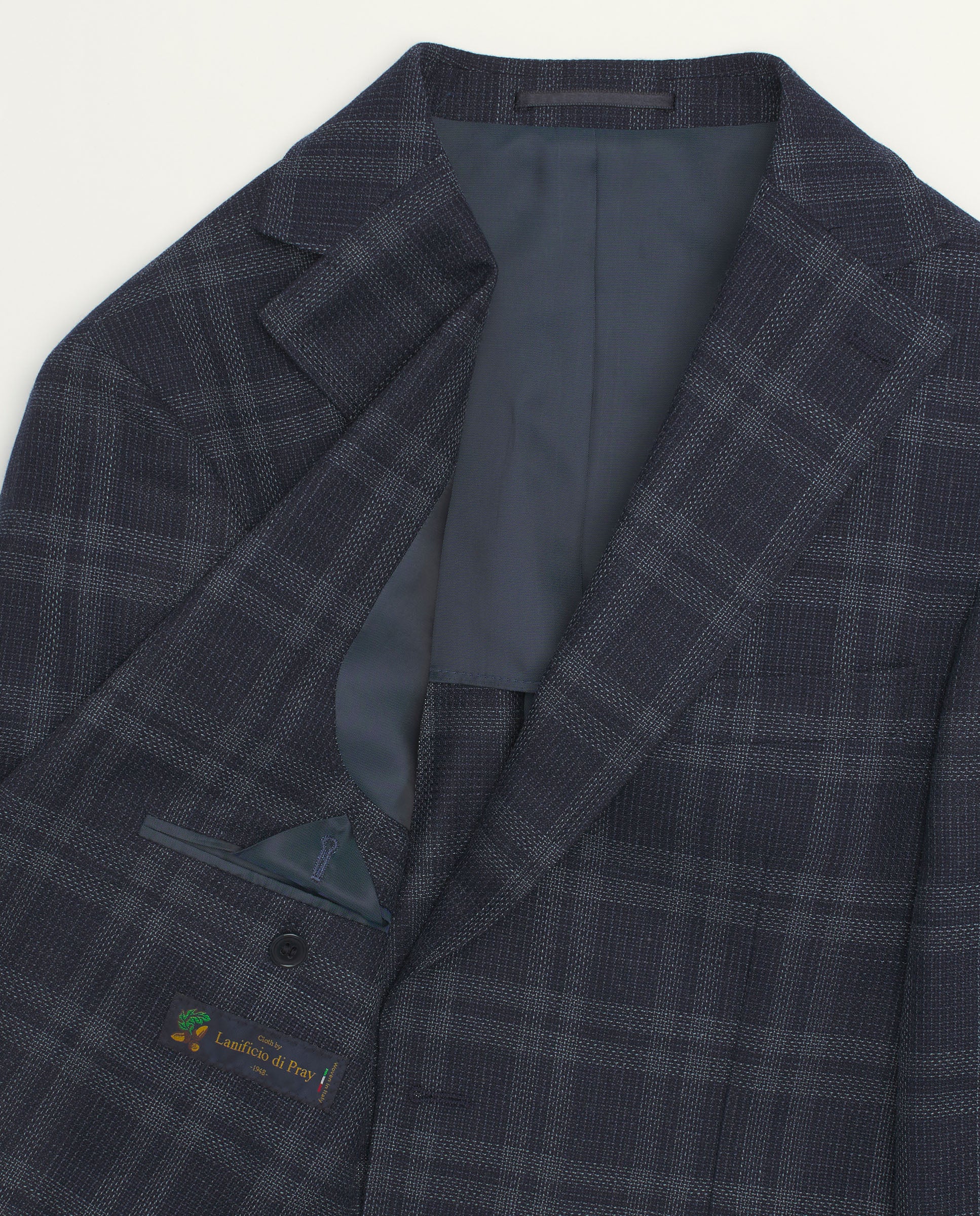 Chaqueta cuadros azul