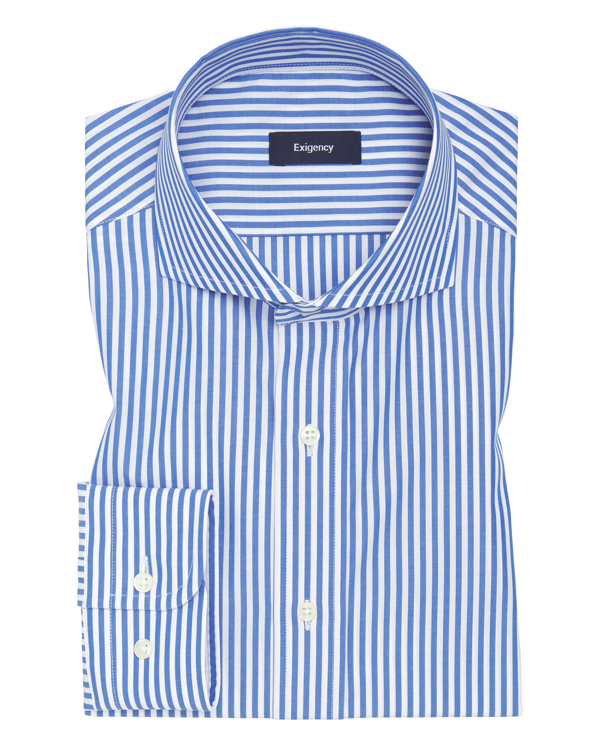 Camisa vestir rayas azul