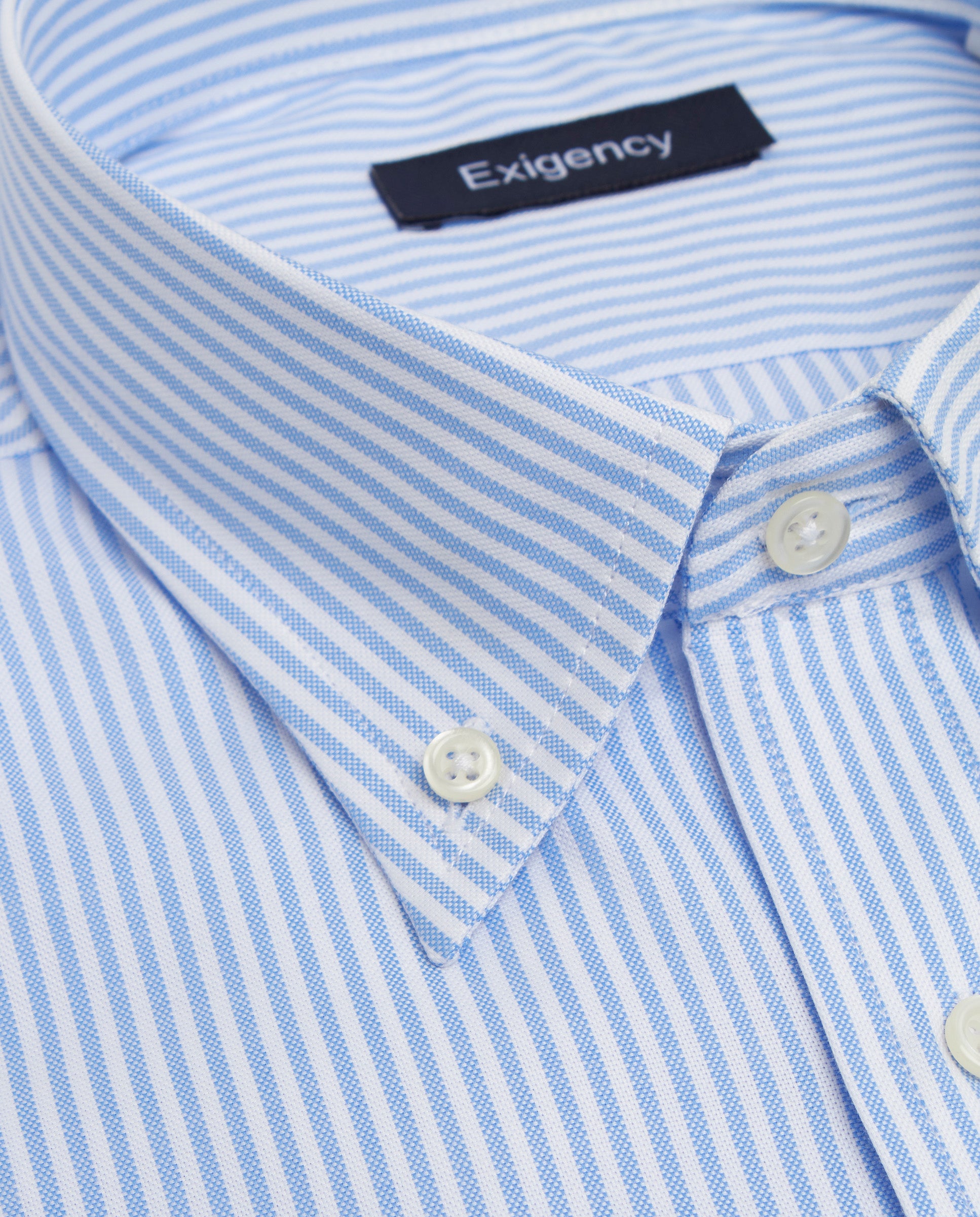 Camisa sport Oxford rayas azul