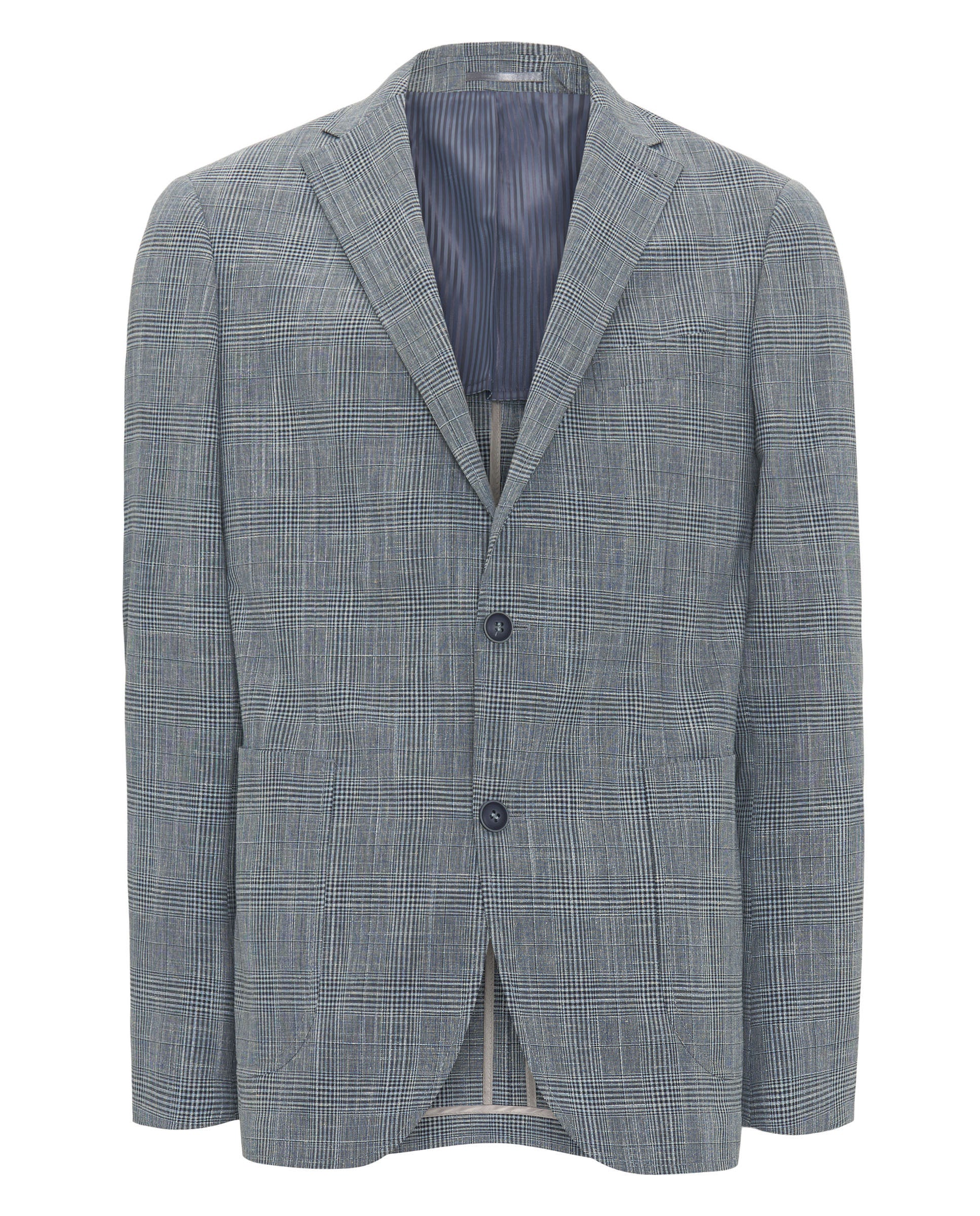 Chaqueta cuadro de Gales azul