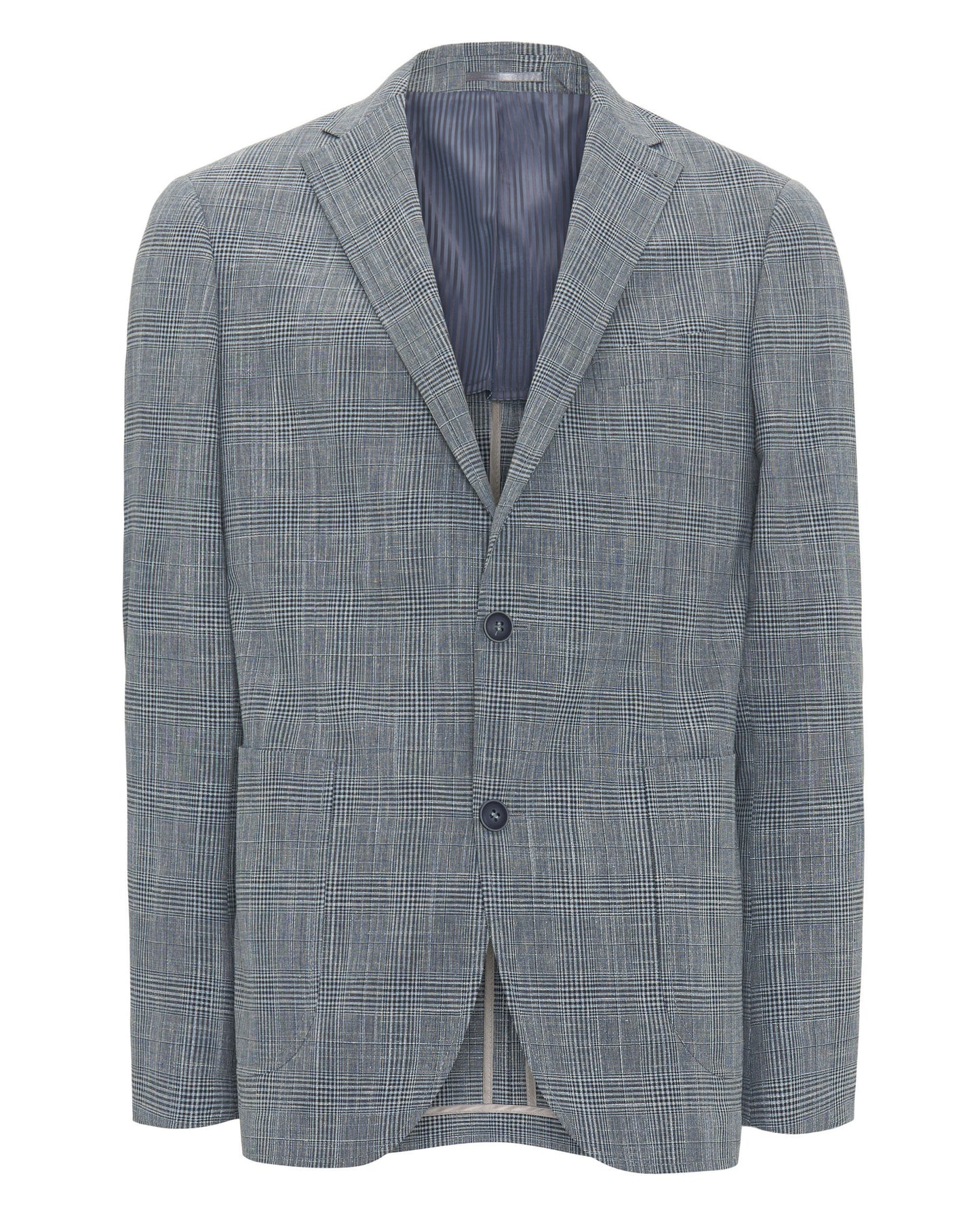 Chaqueta cuadro de Gales azul