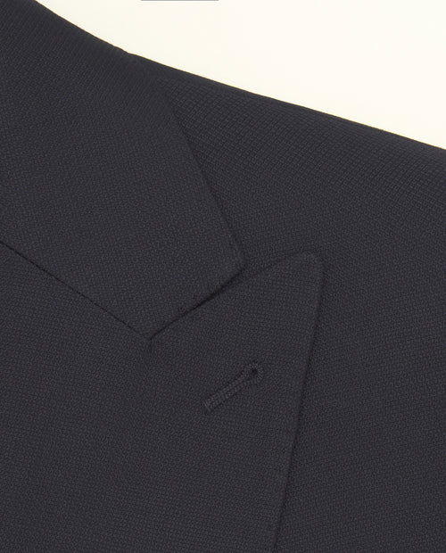 Blazer cruzada microestructura marino