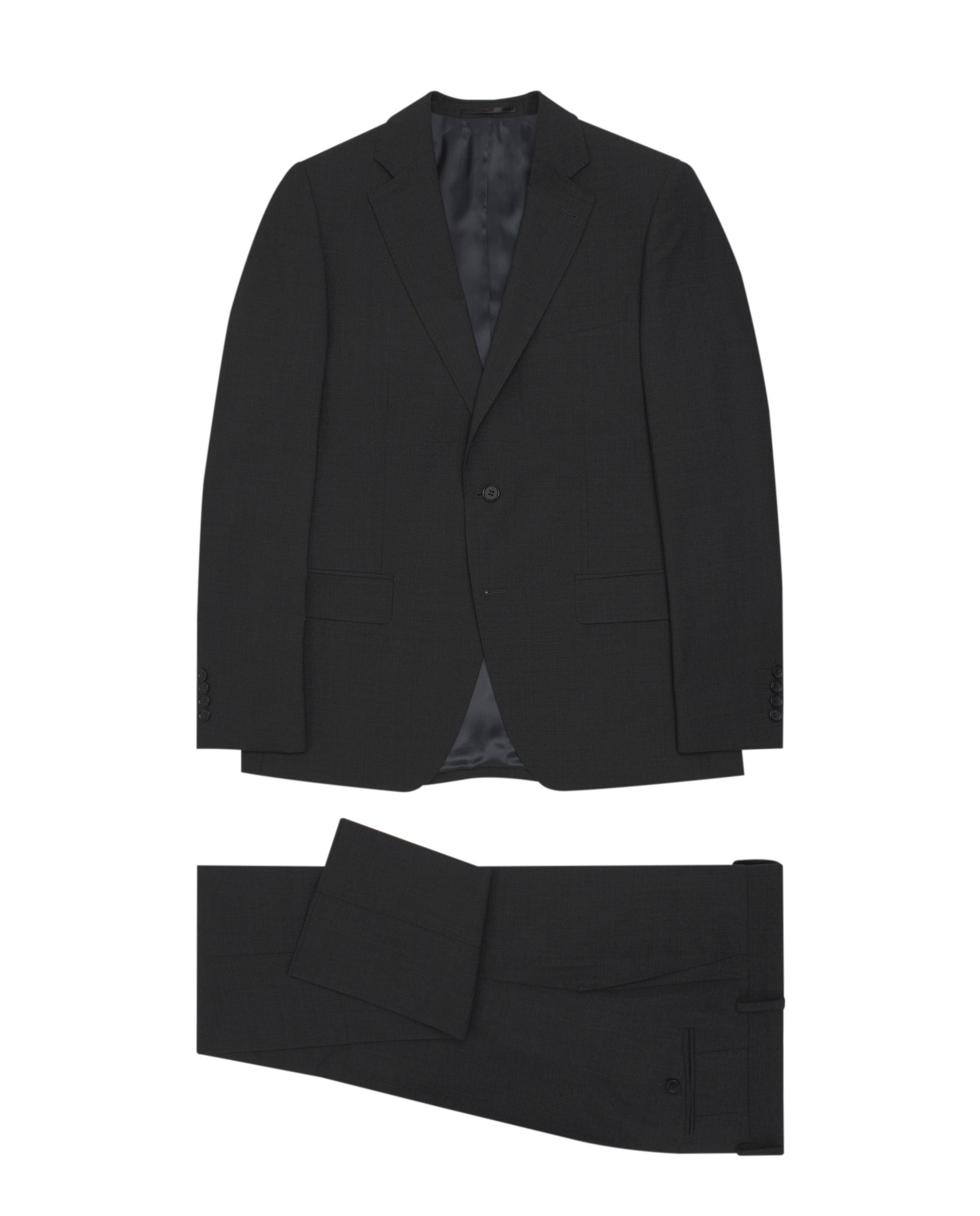 Traje lana stretch marengo