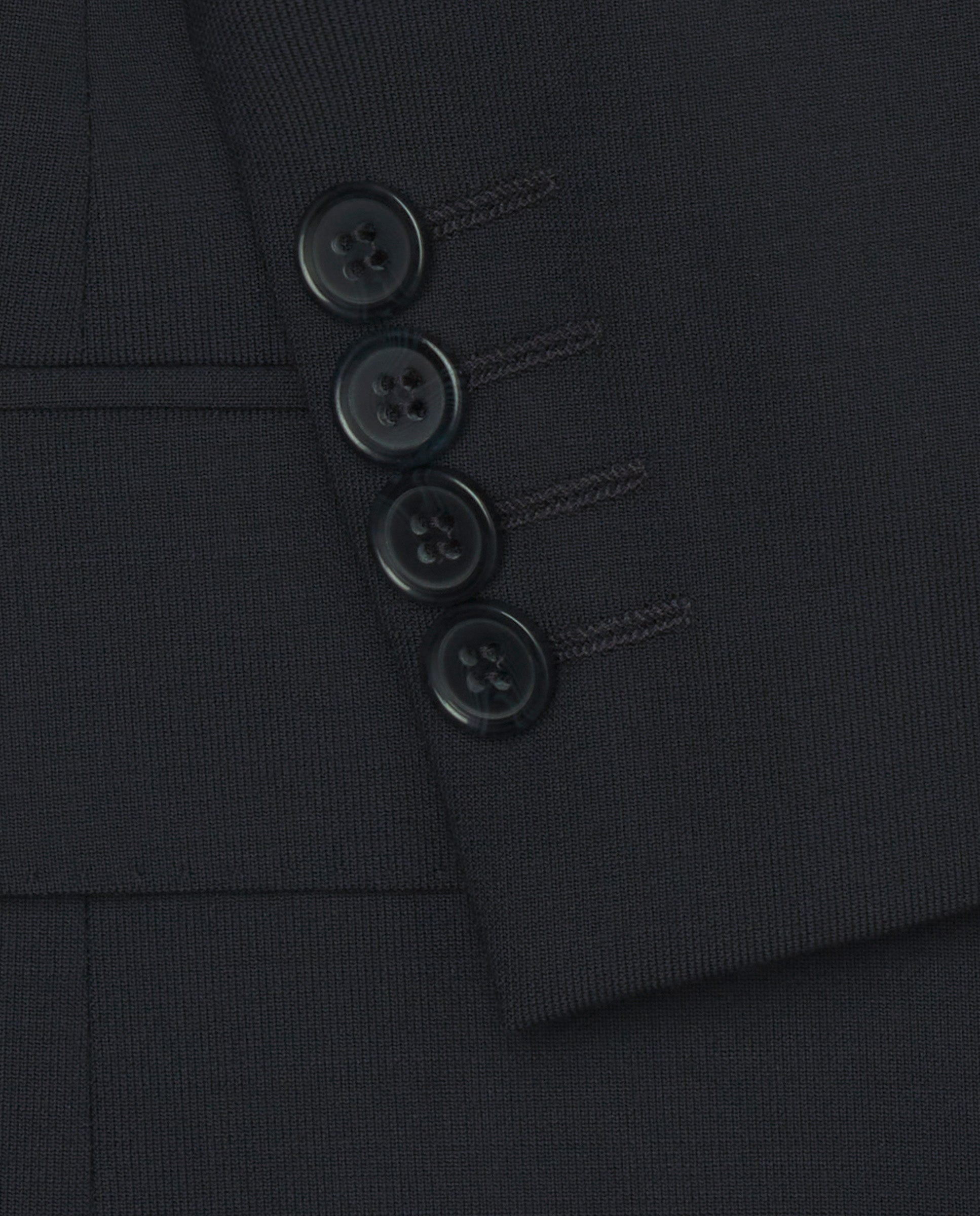 Traje lana stretch azul marino
