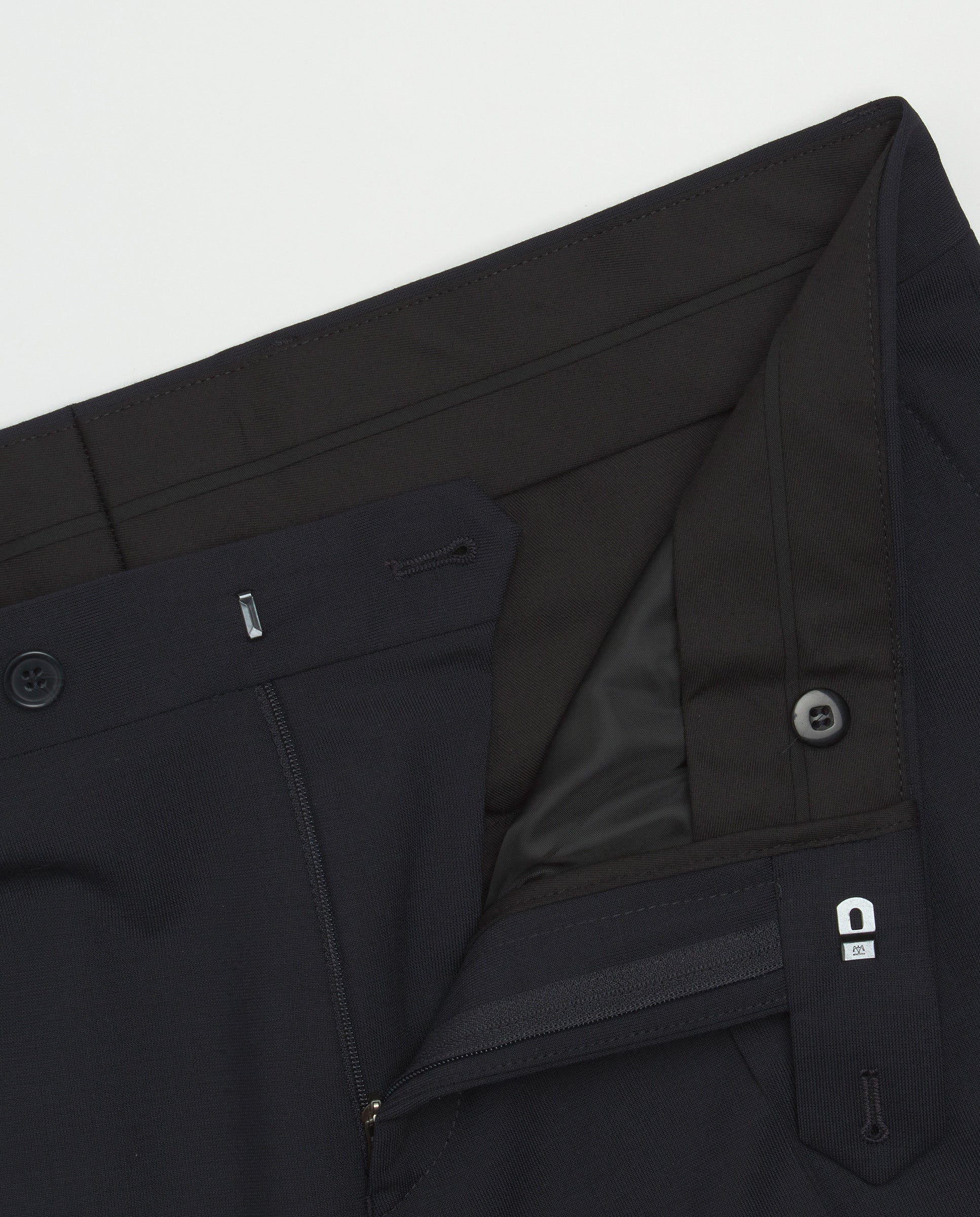 Traje lana stretch azul marino