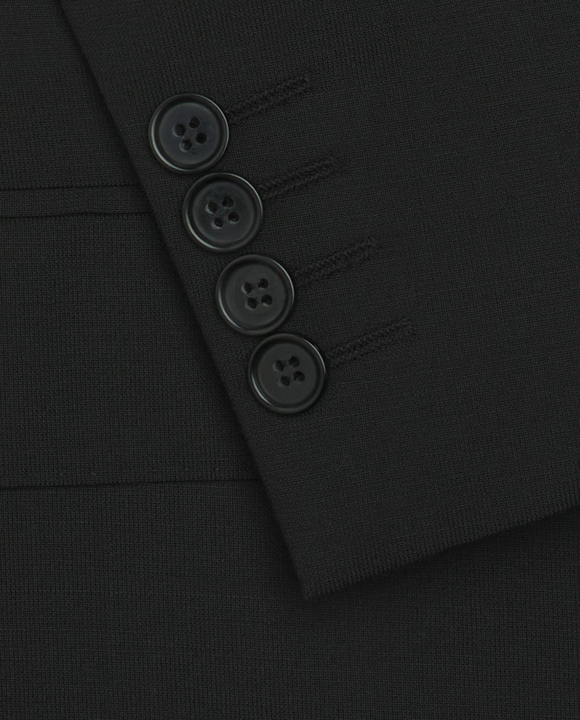 Traje lana stretch negro