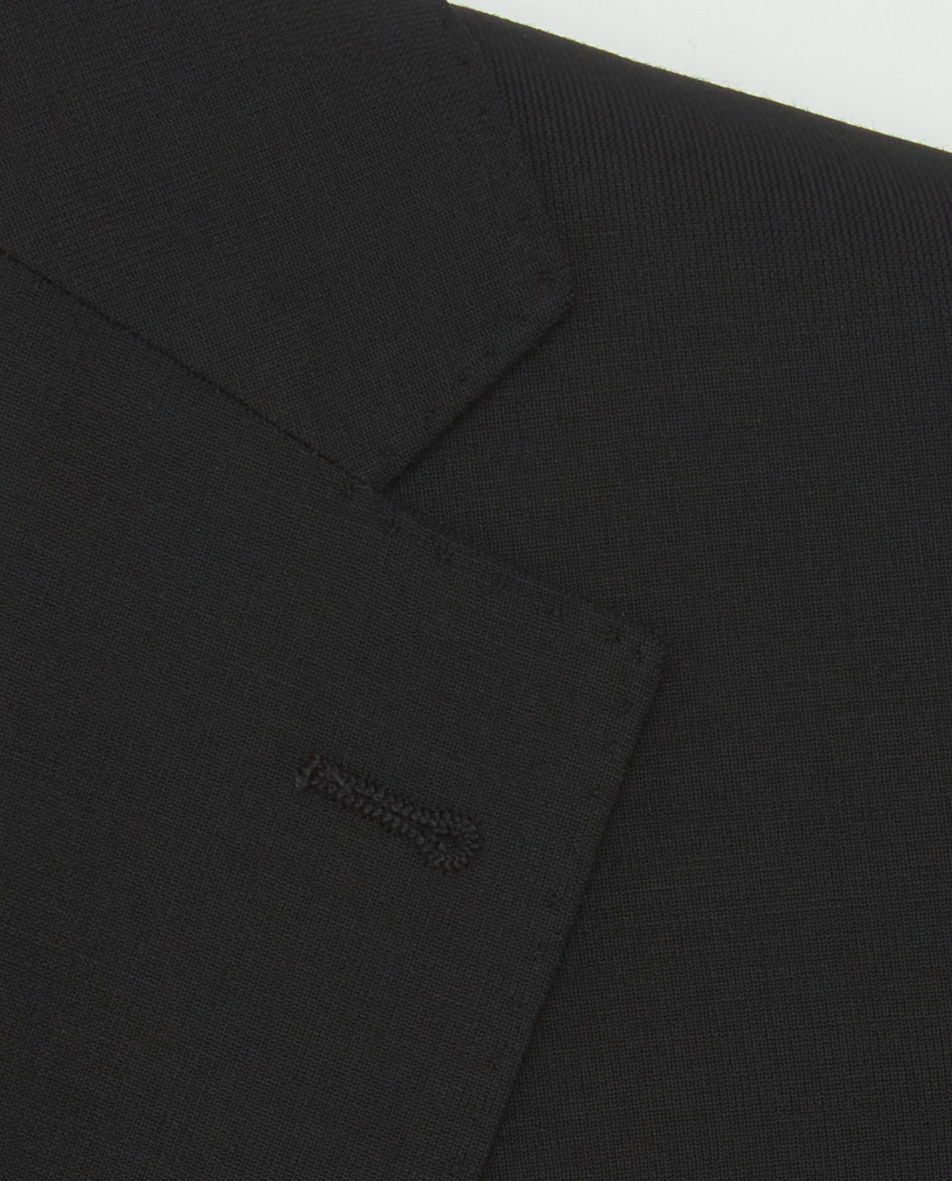 Traje lana stretch negro