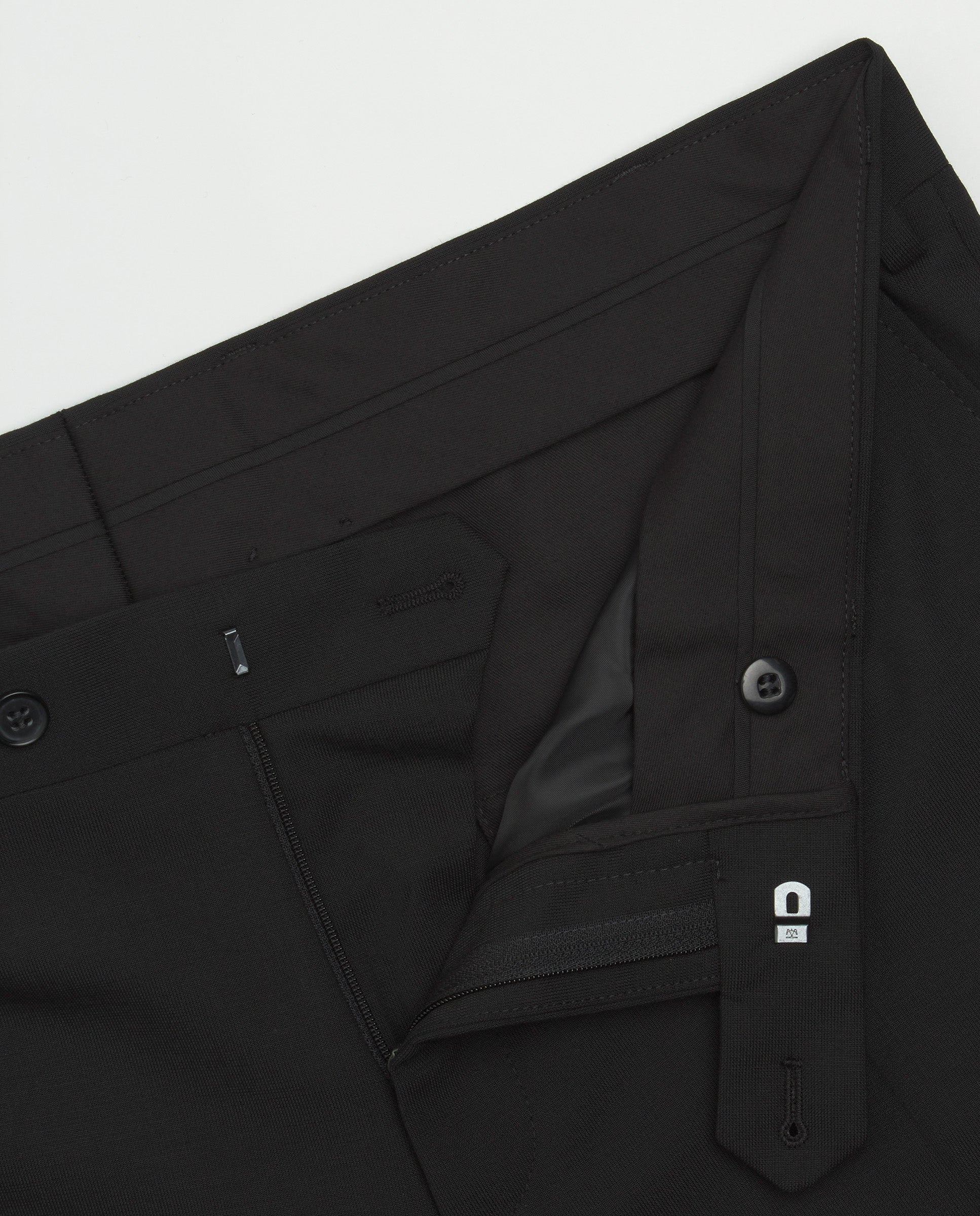 Traje lana stretch negro