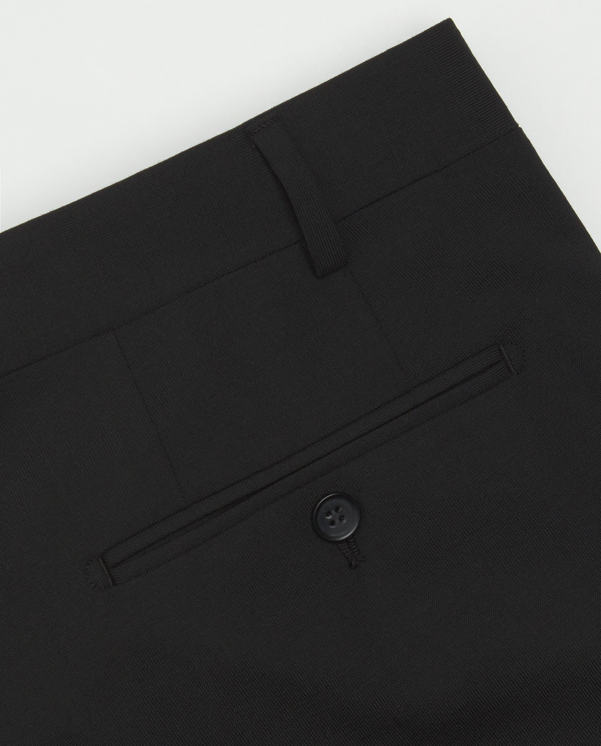 Traje lana stretch negro