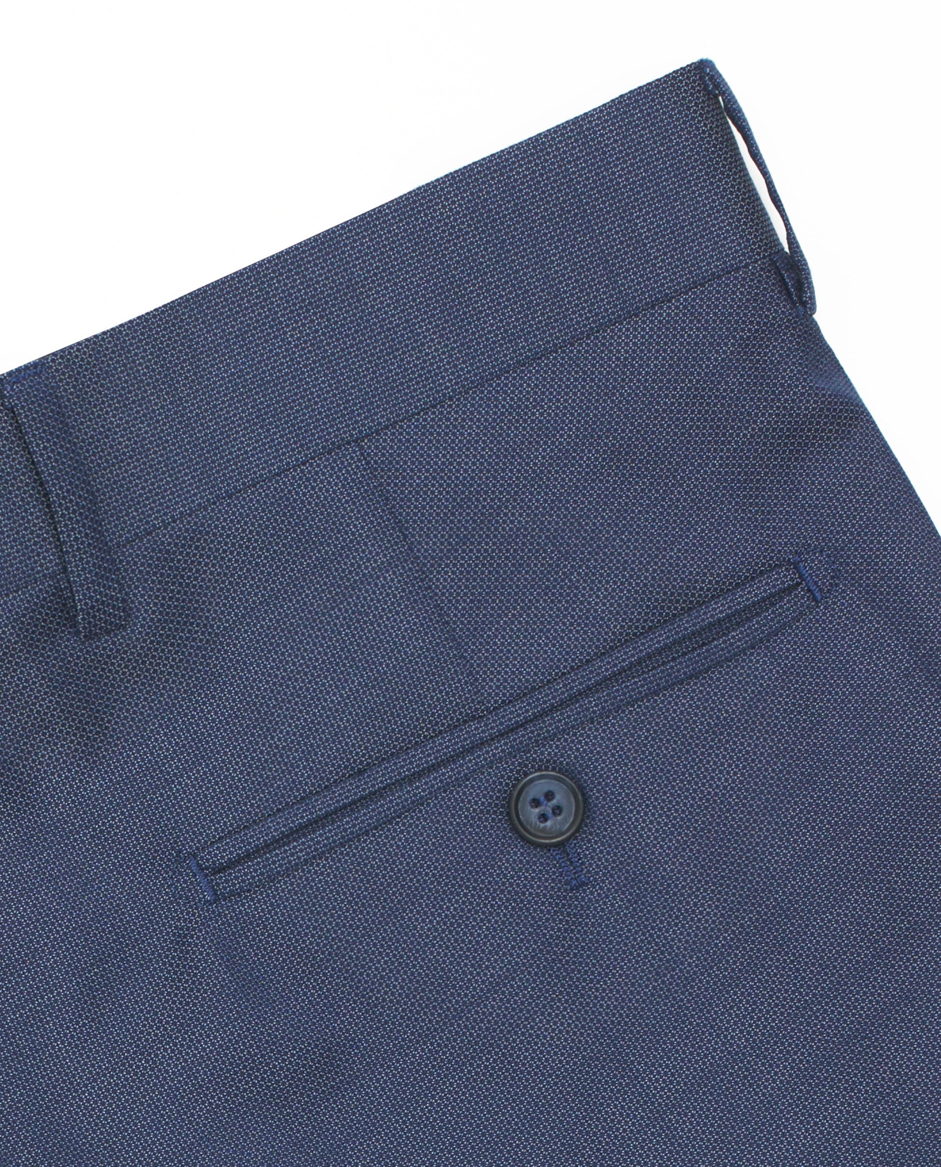 Traje microfantasía azul lana super 110´S