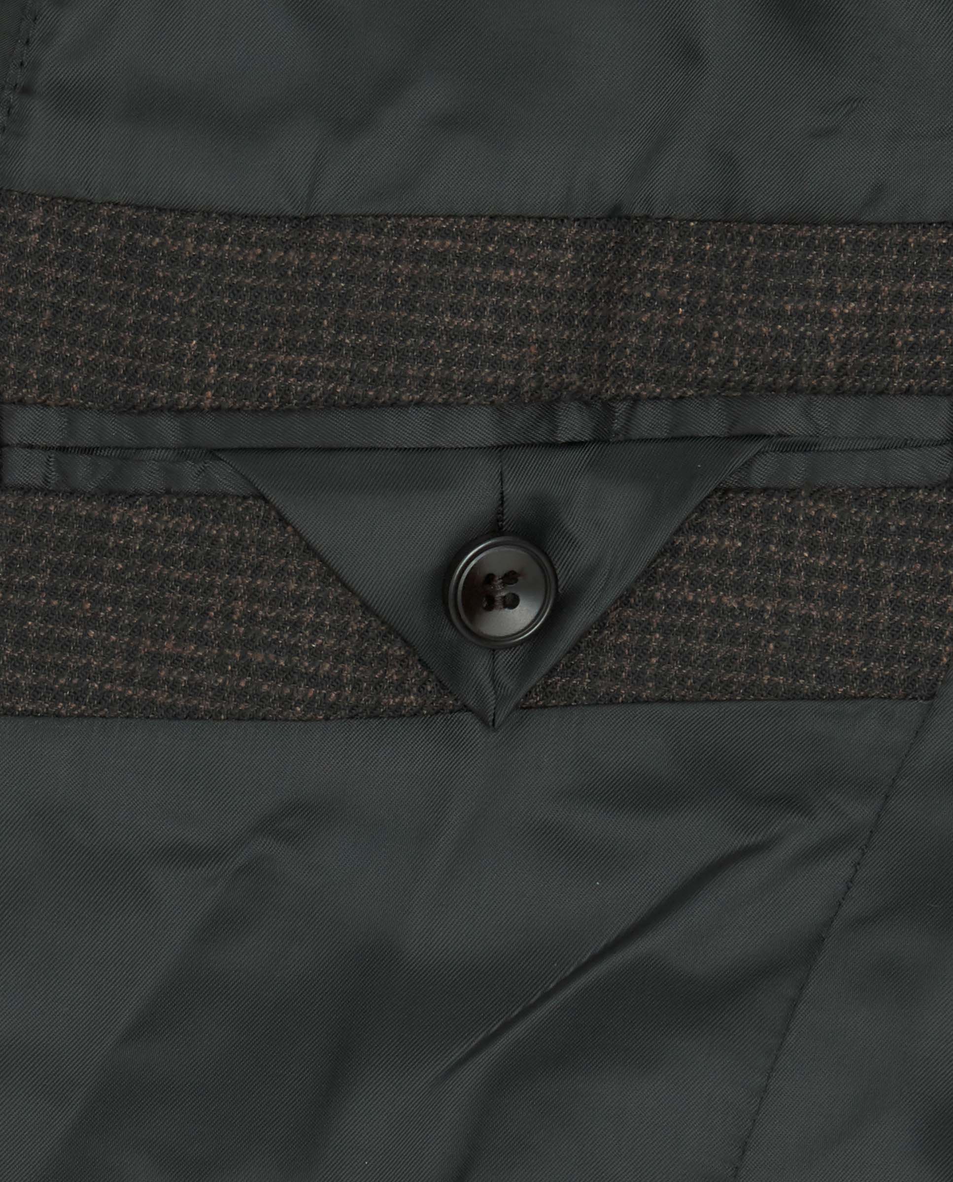 Chaqueta microfantasía marrón