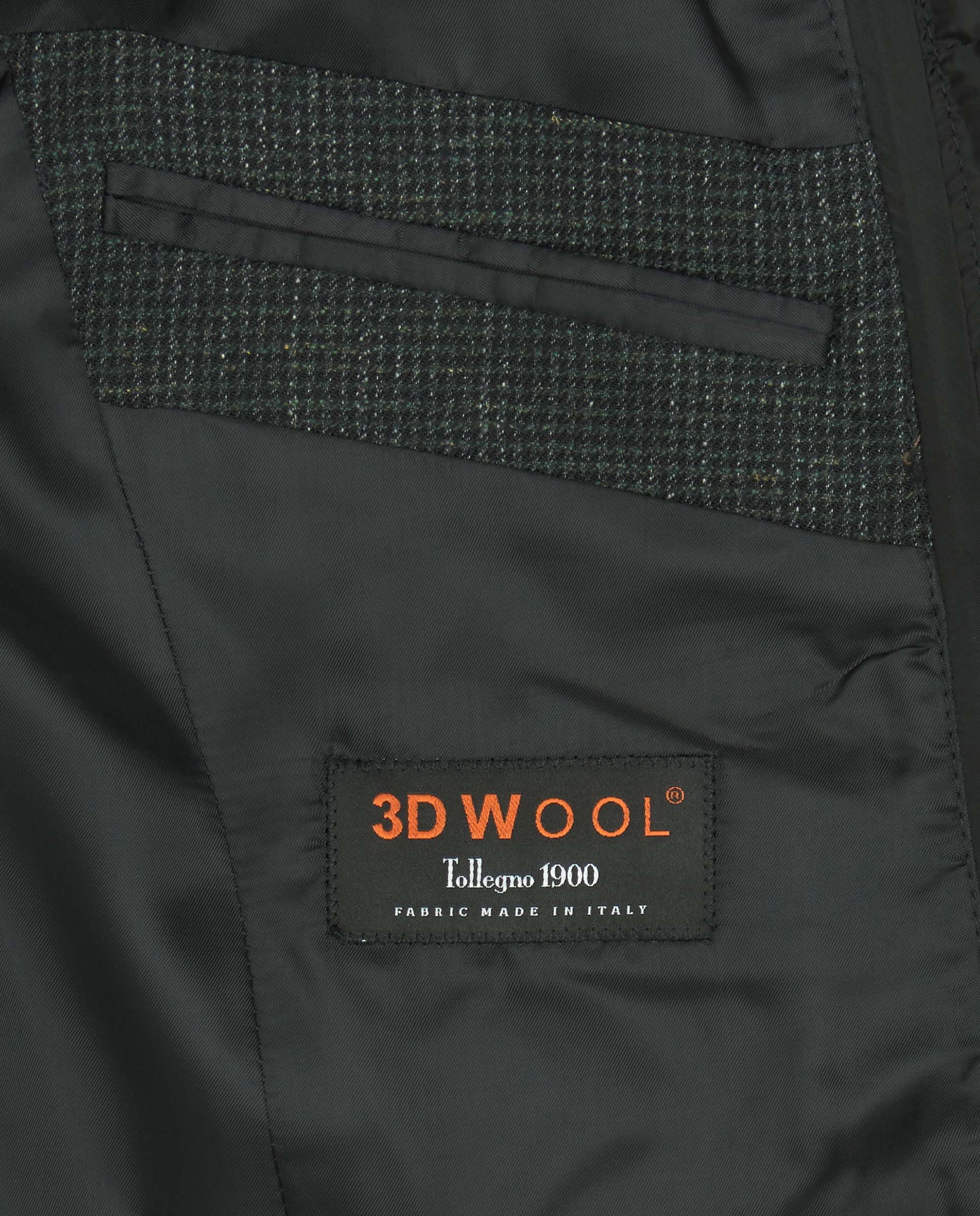 Chaqueta microfantasía verde