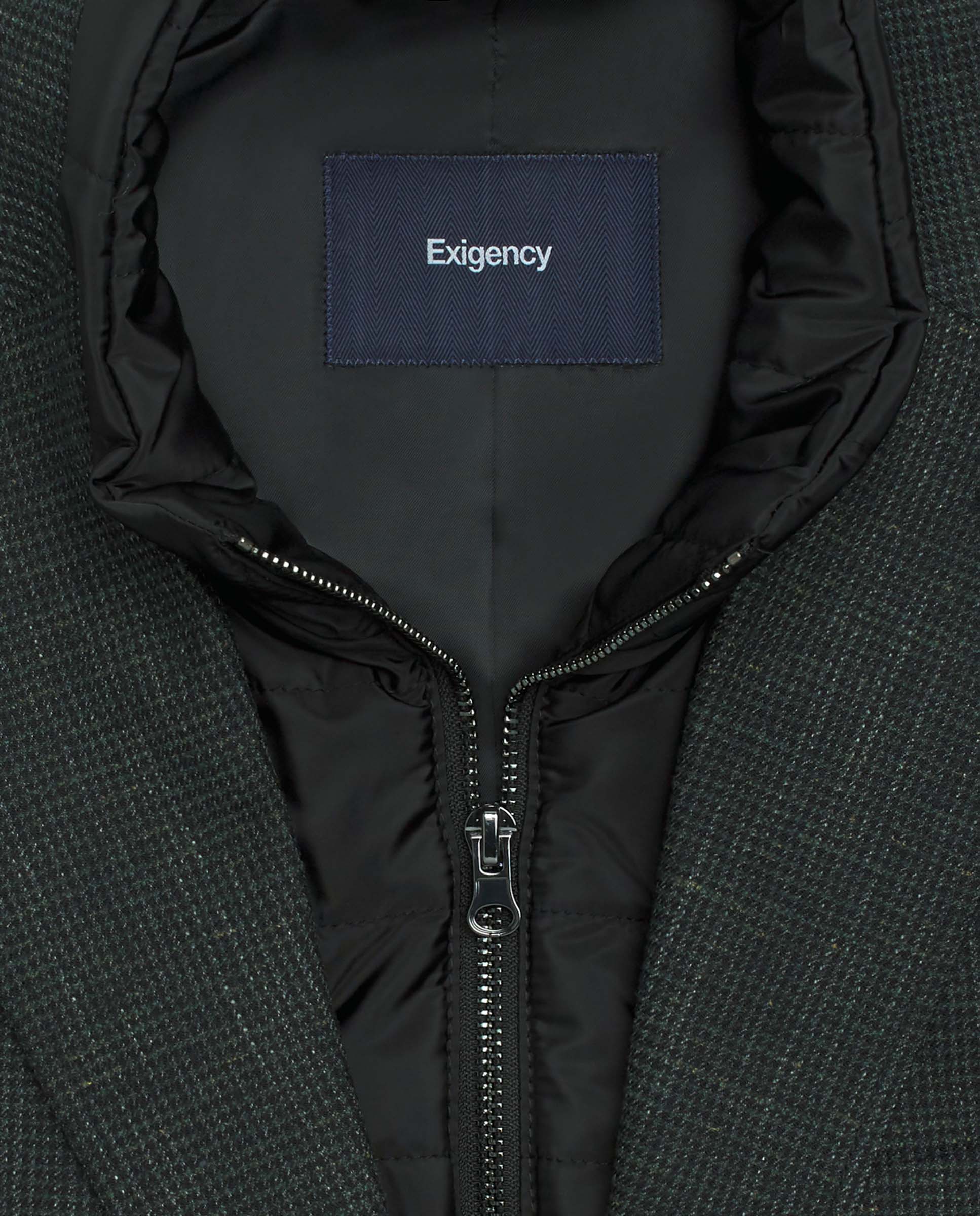 Chaqueta microfantasía verde
