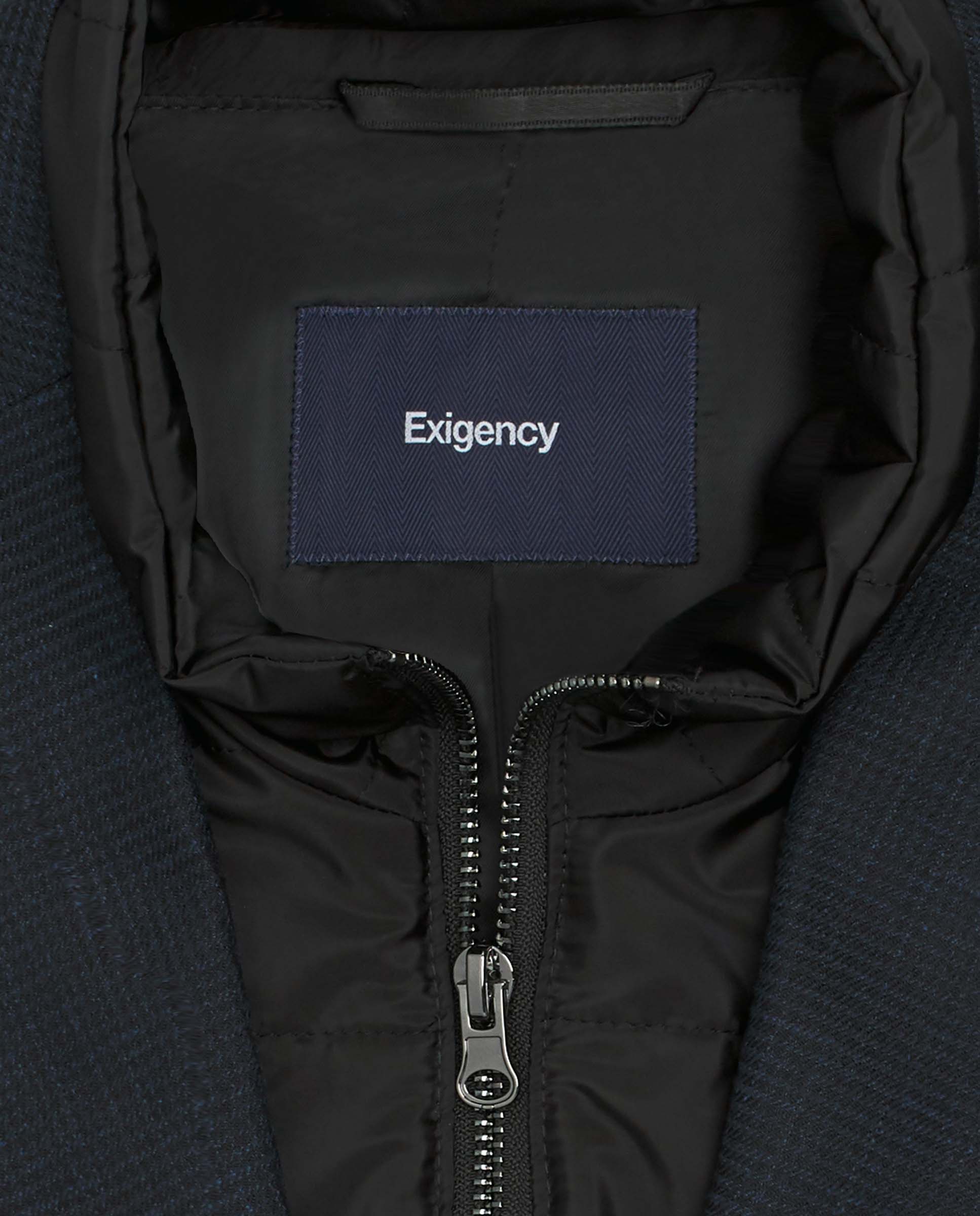 Chaqueta microfantasía azulón
