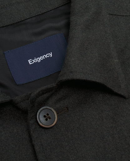 Sobrecamisa gris marengo de franela