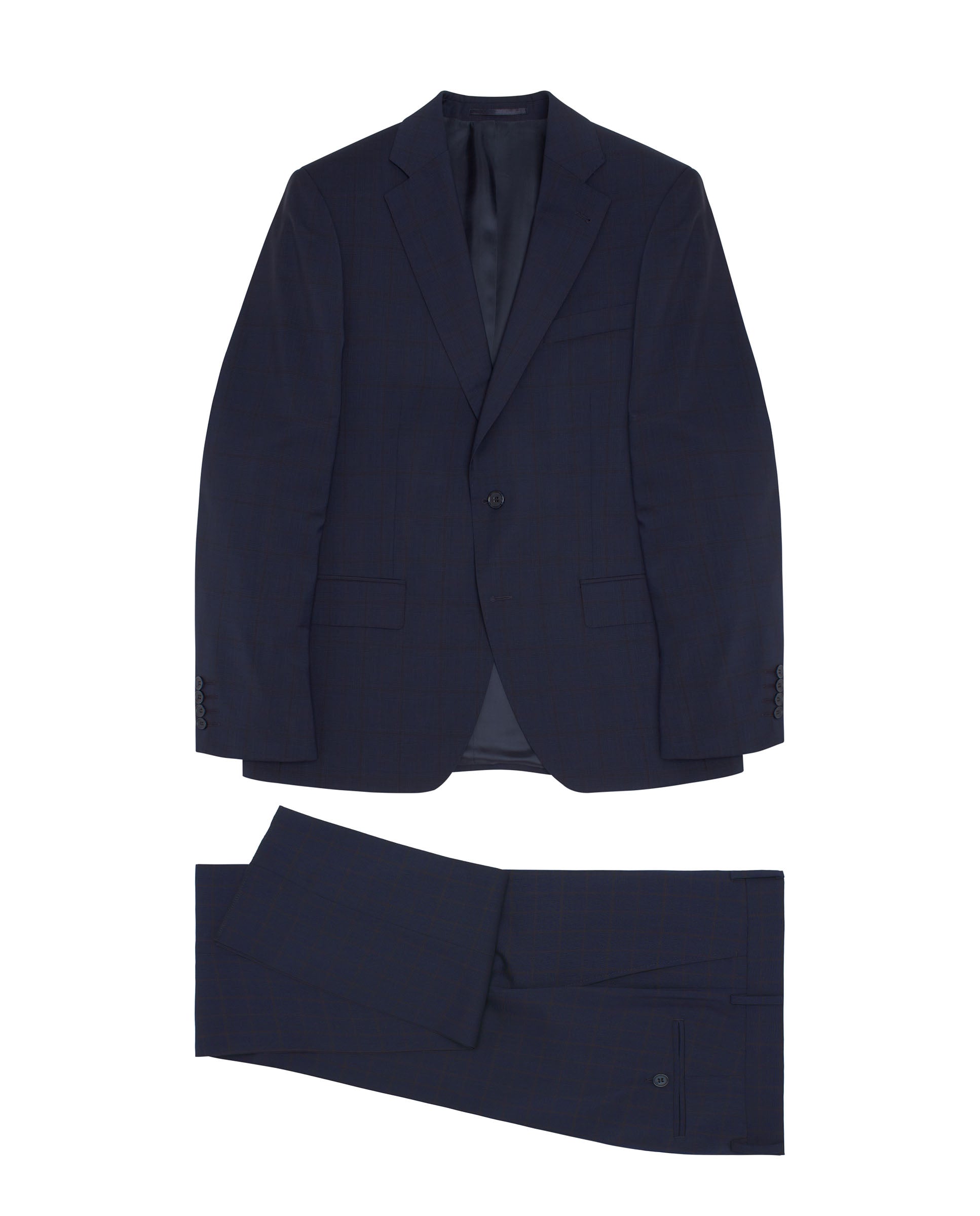 Traje cuadro Príncipe de Gales azulón