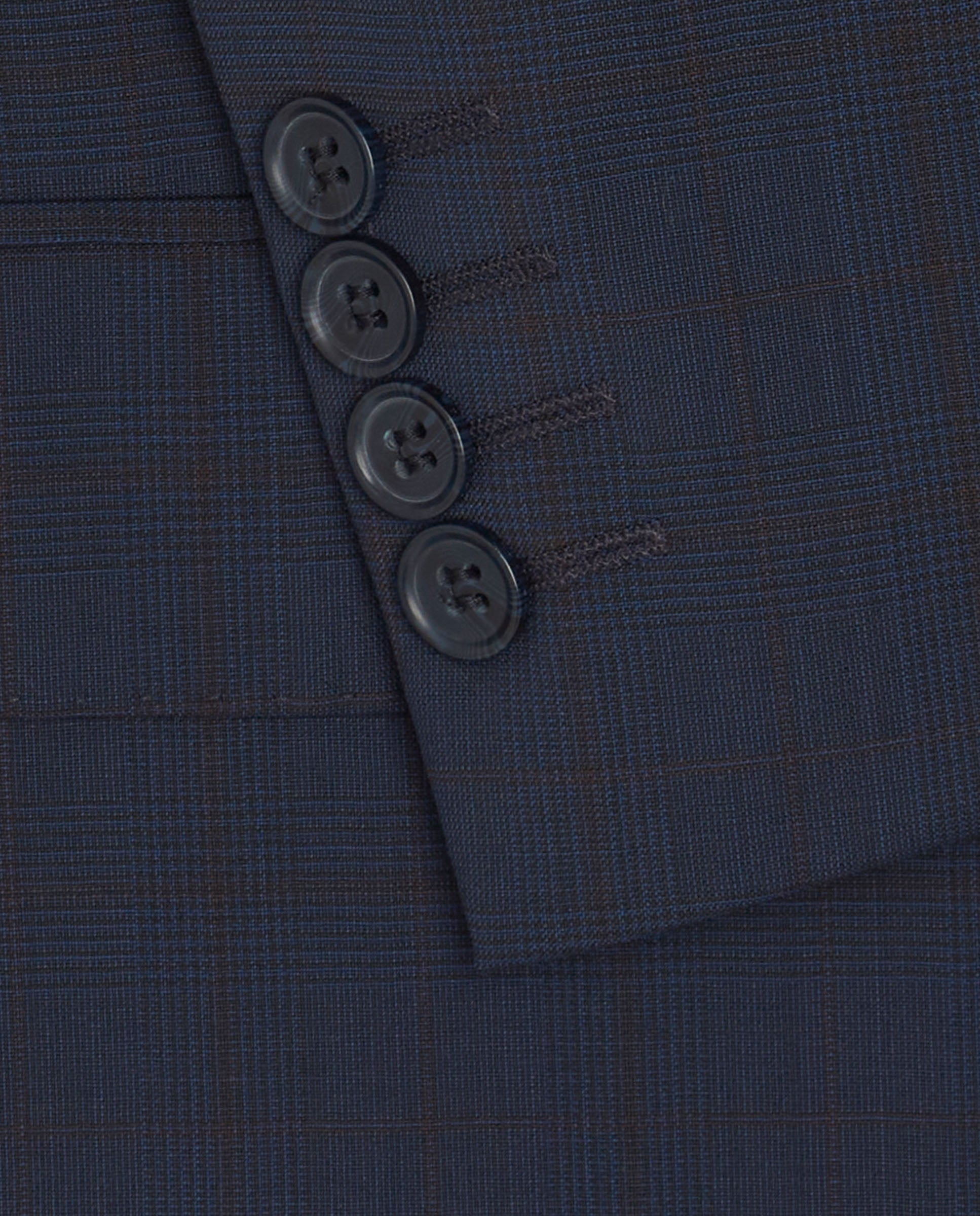 Traje cuadro Príncipe de Gales azulón