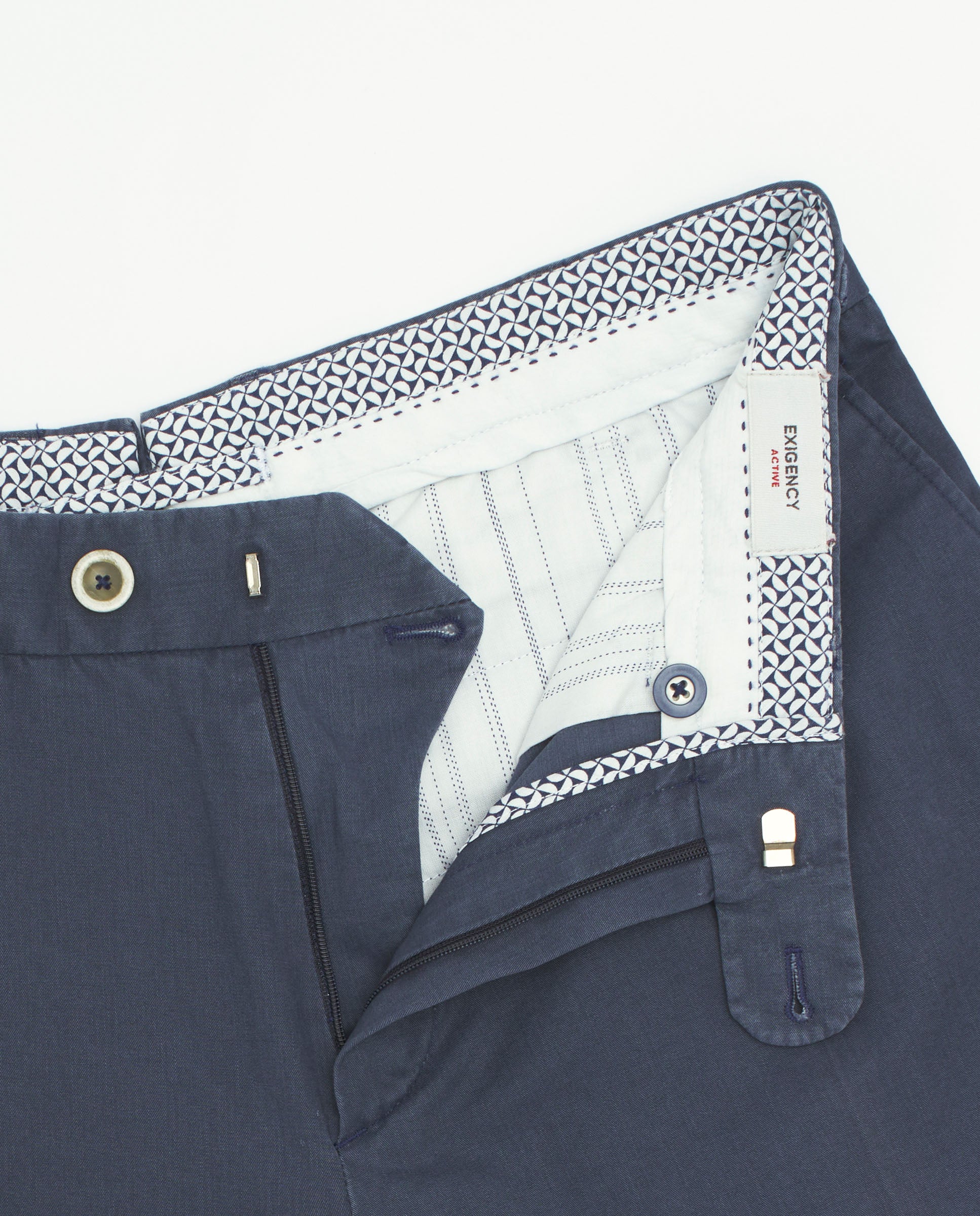 Pantalón chino azul efecto denim