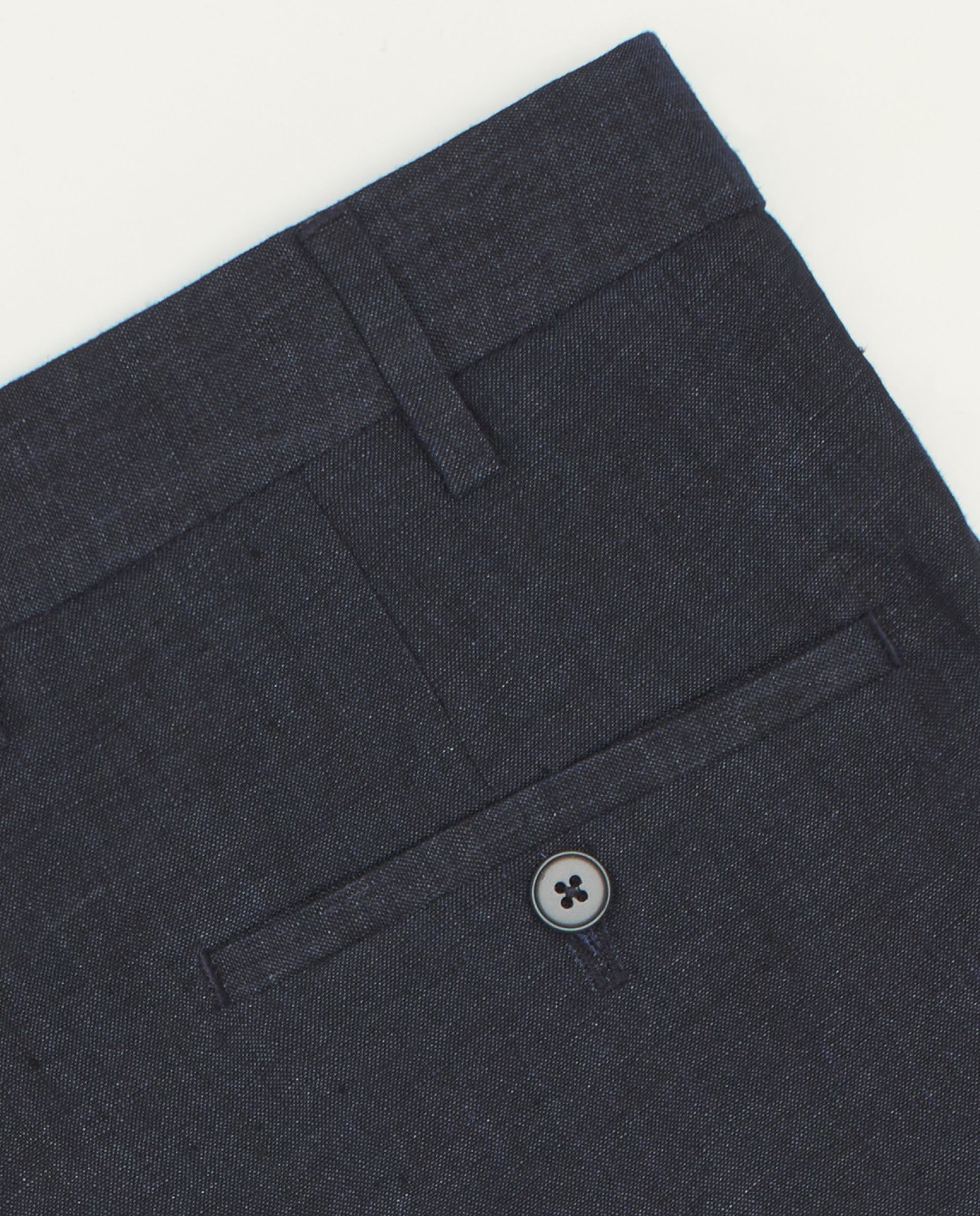 Pantalón Regular Fit Azul Profundo Rústico