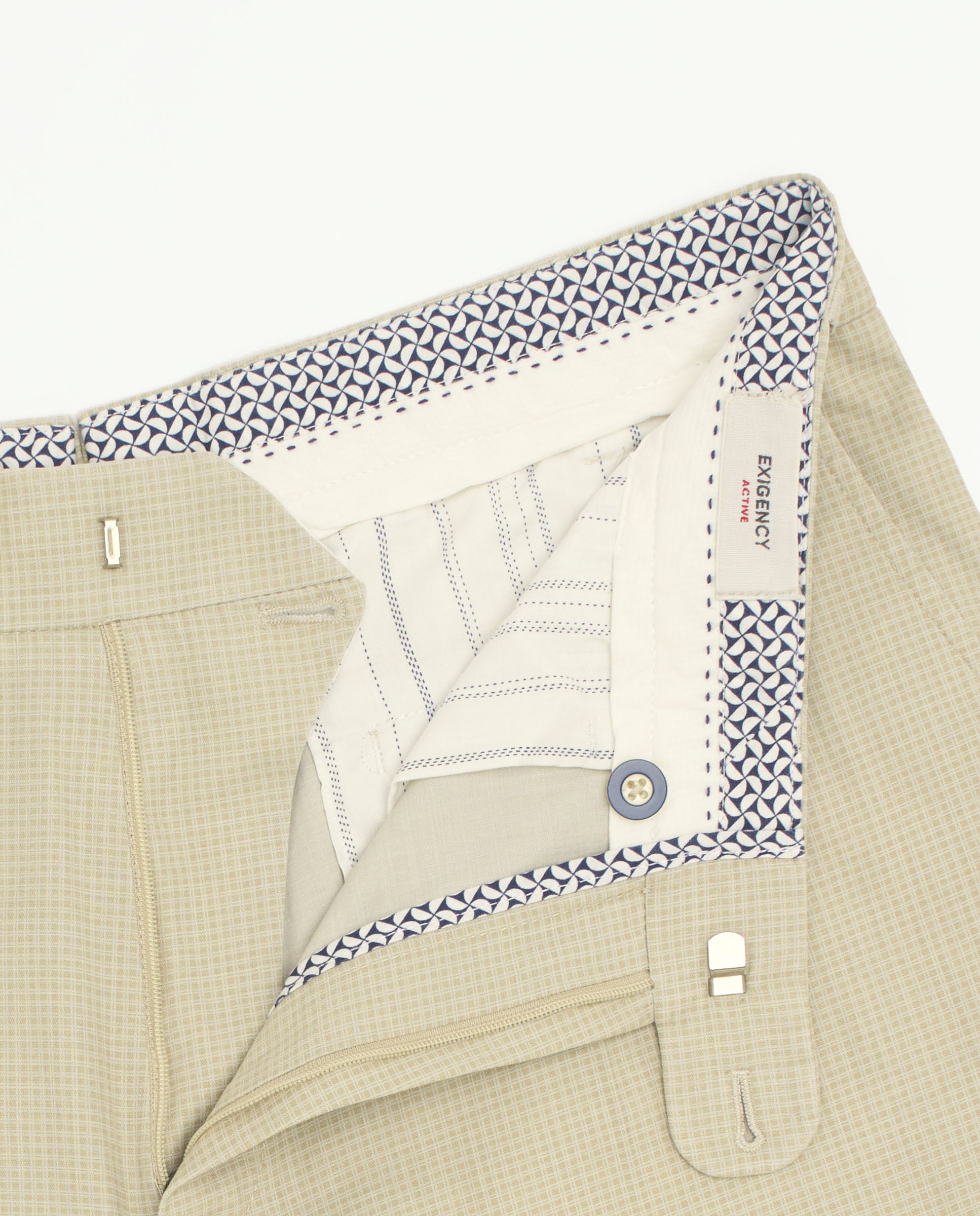 Pantalón cuadros amarillo