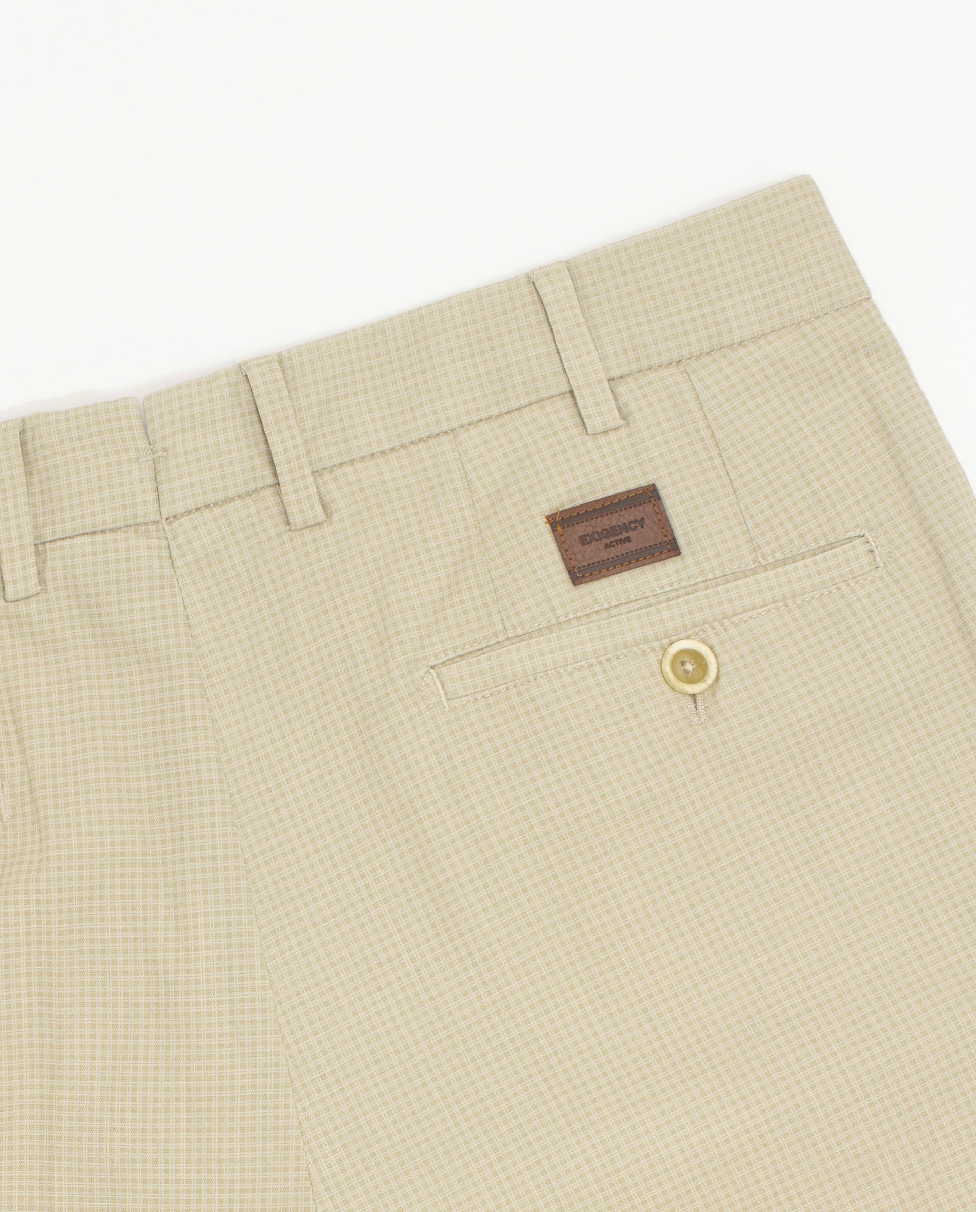 Pantalón cuadros amarillo