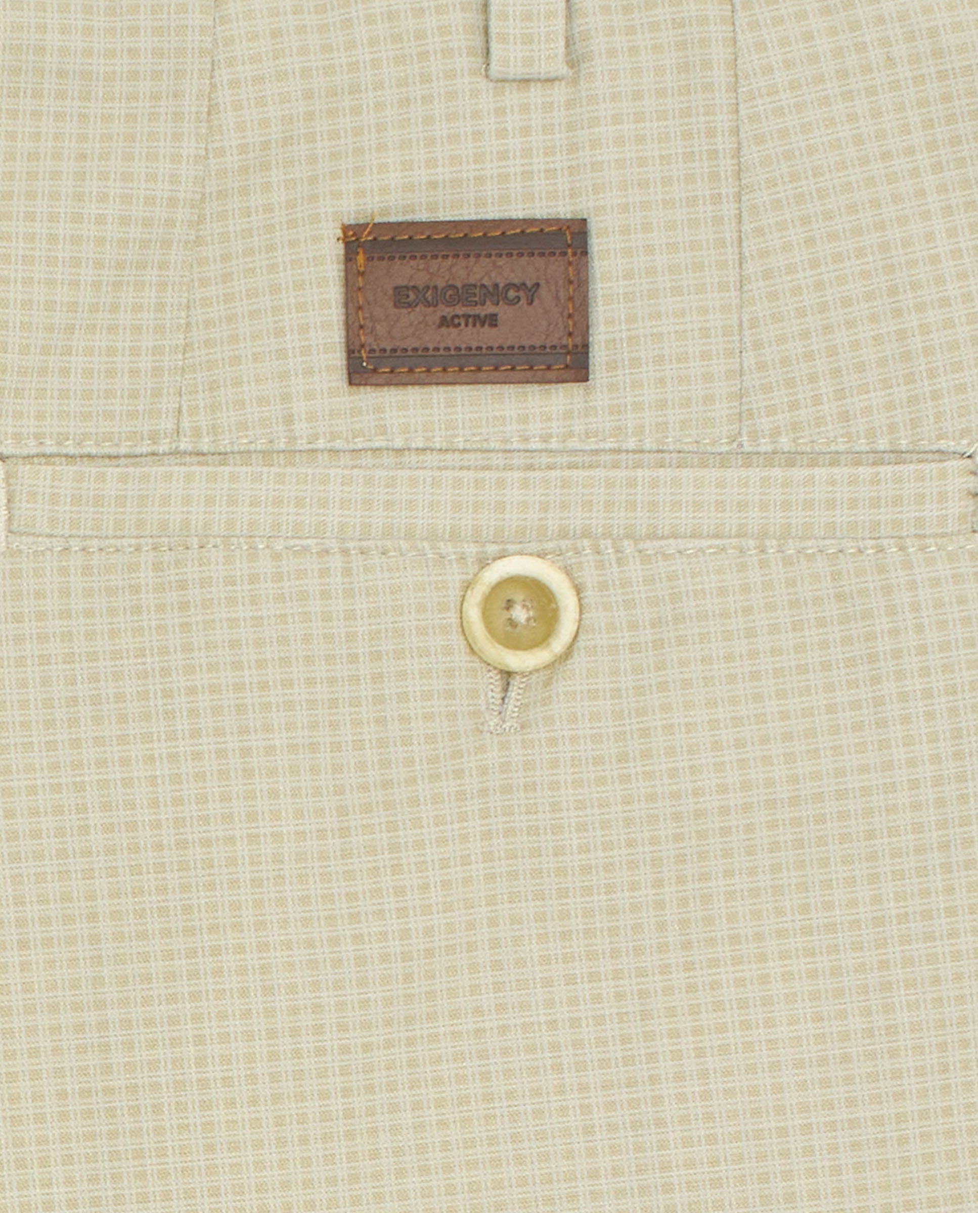 Pantalón cuadros amarillo