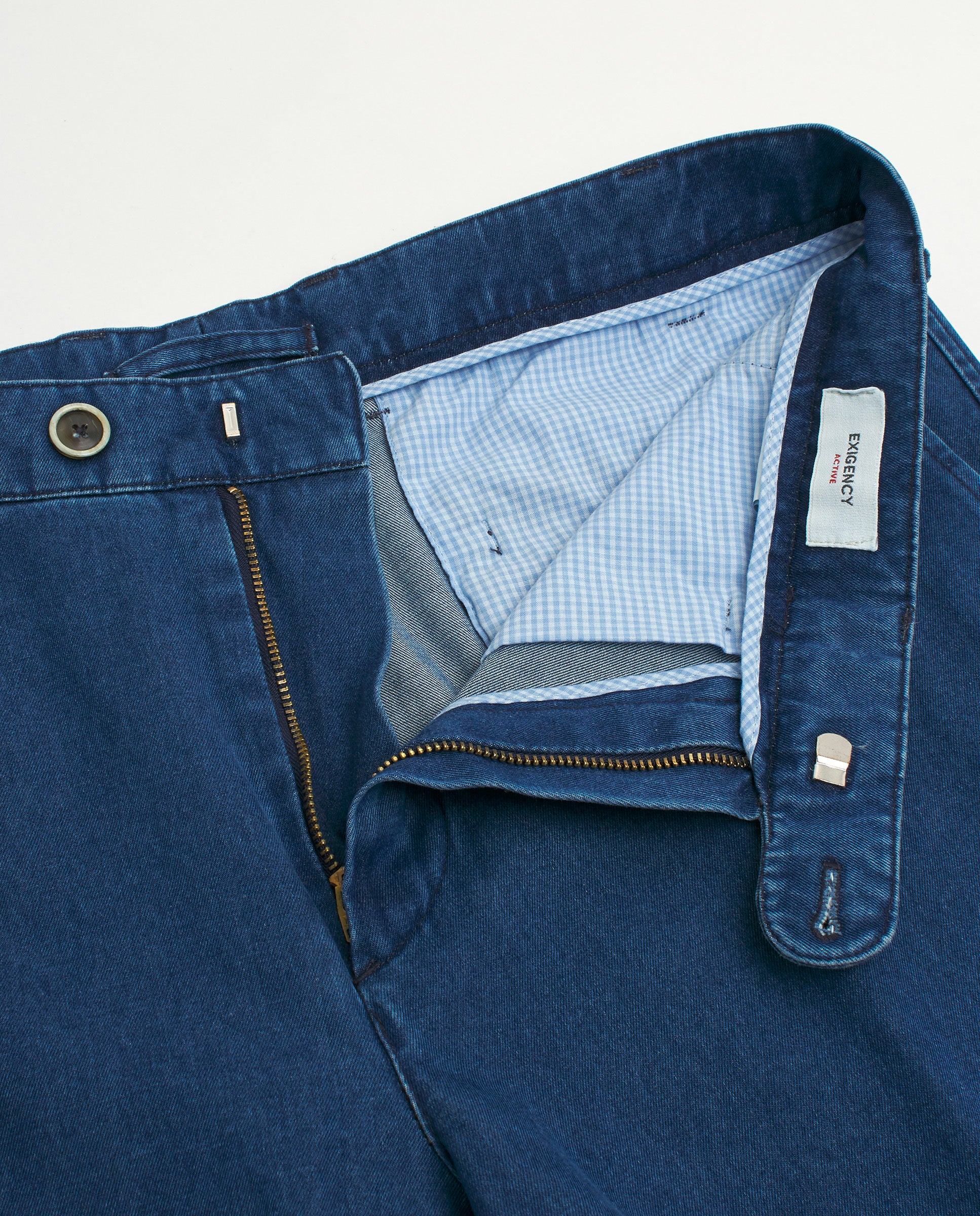 Pantalón chino denim azul claro