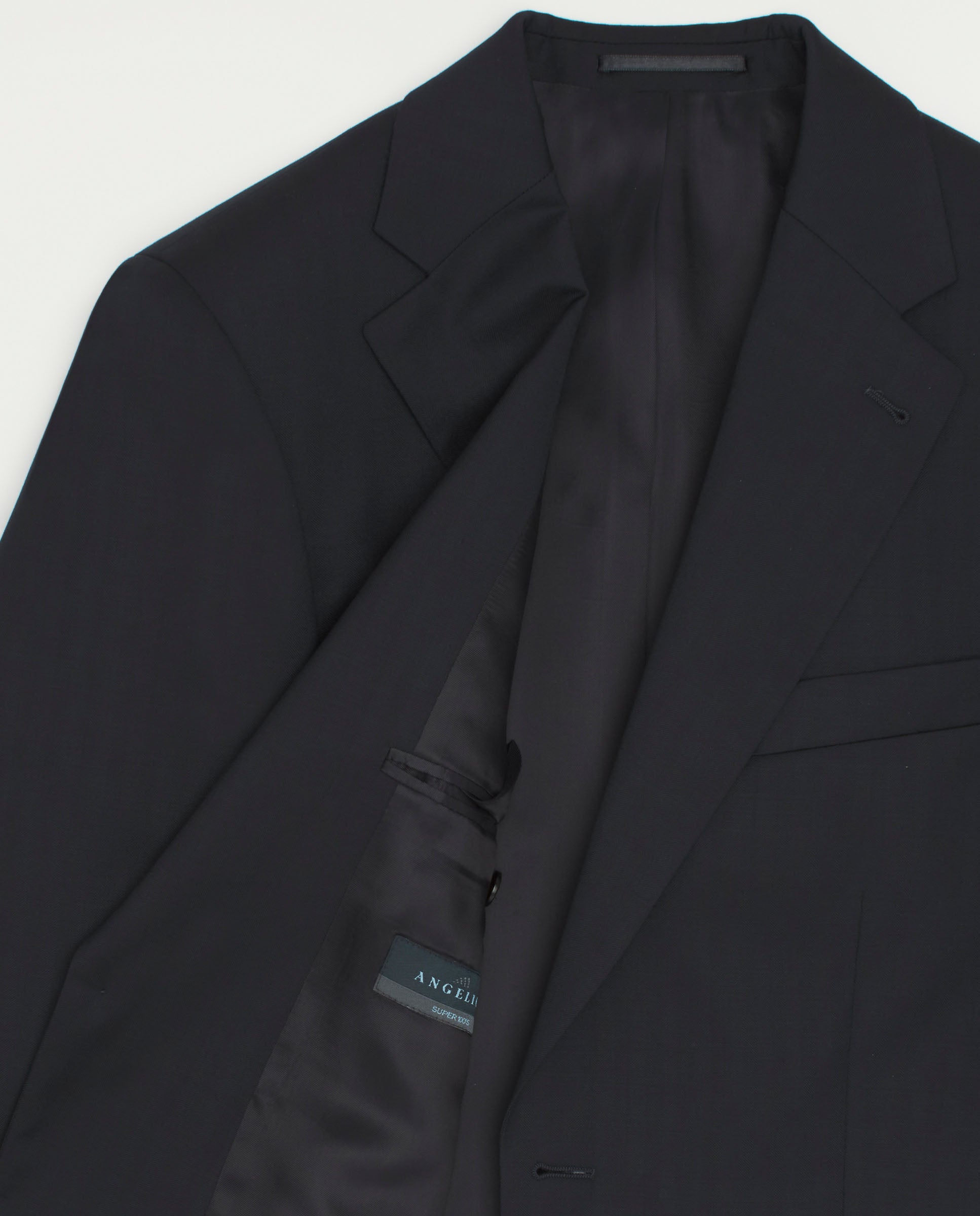 Traje regular fit azul marino espiga