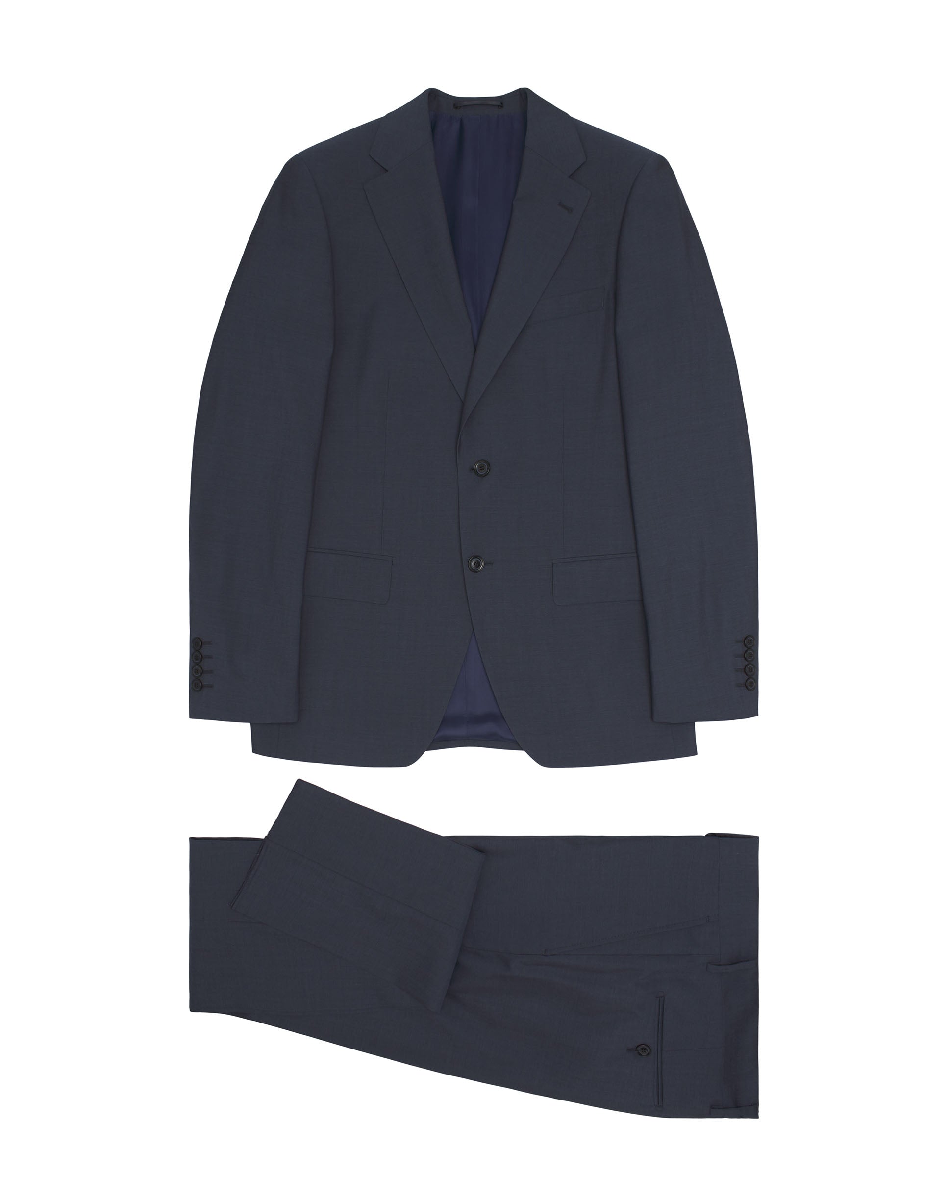 Traje Custom fit Azul Medio