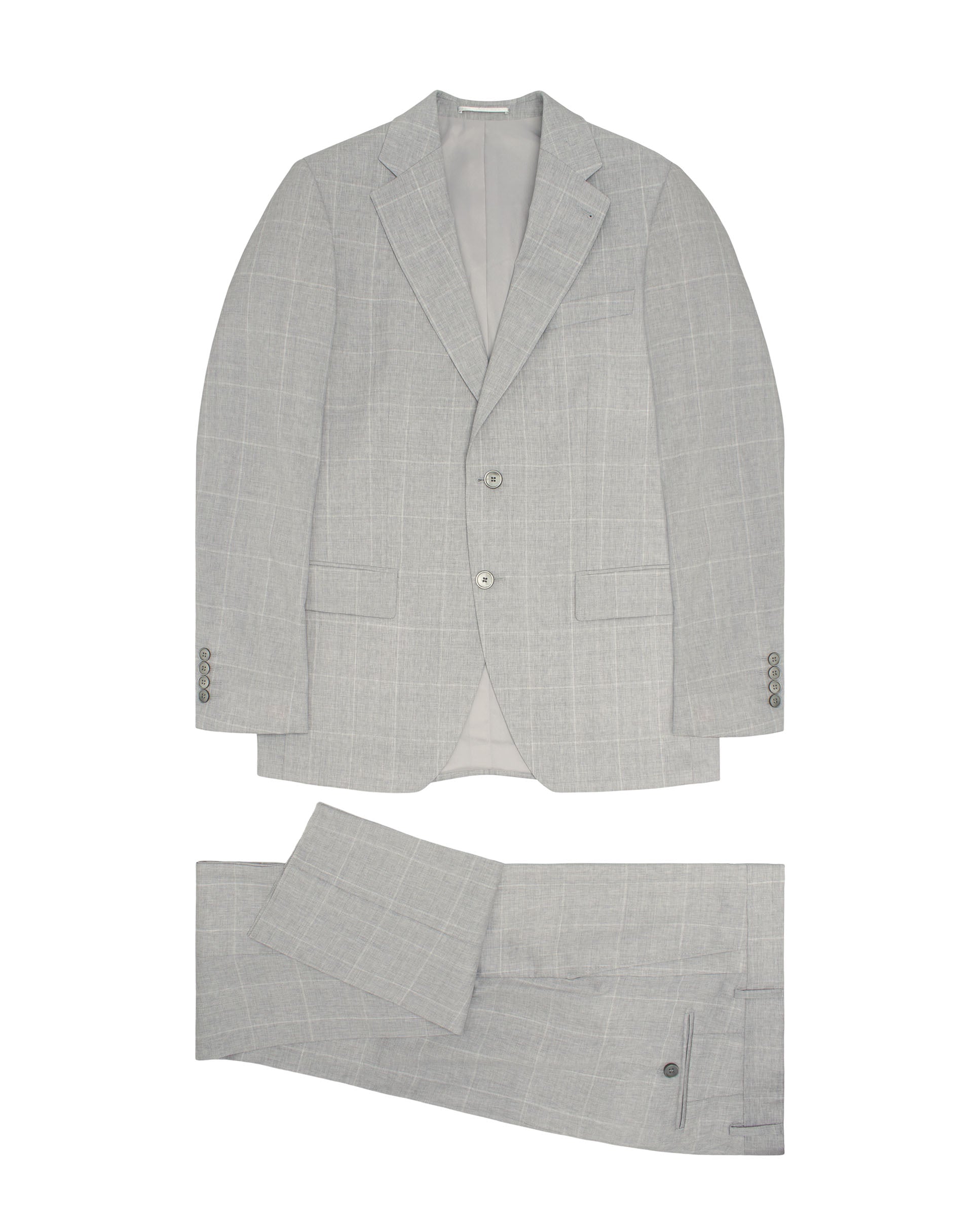 Traje Regular fit Gris Claro Ventana