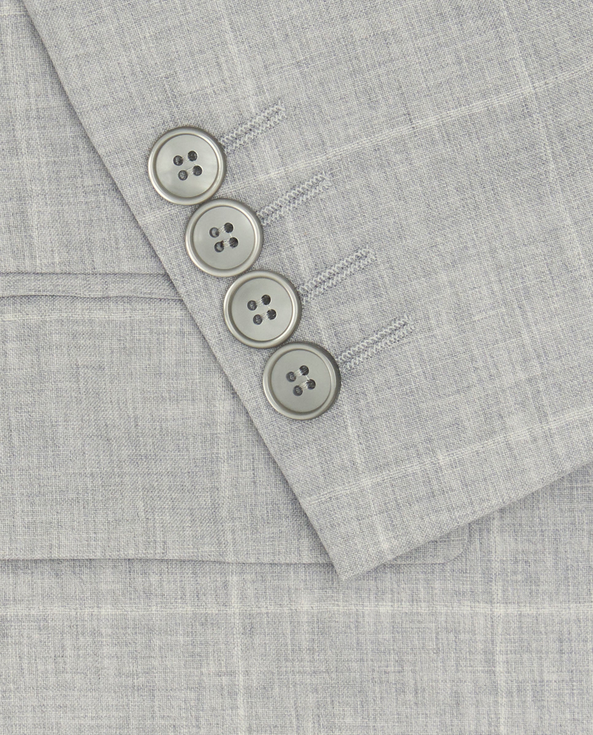 Traje Regular fit Gris Claro Ventana