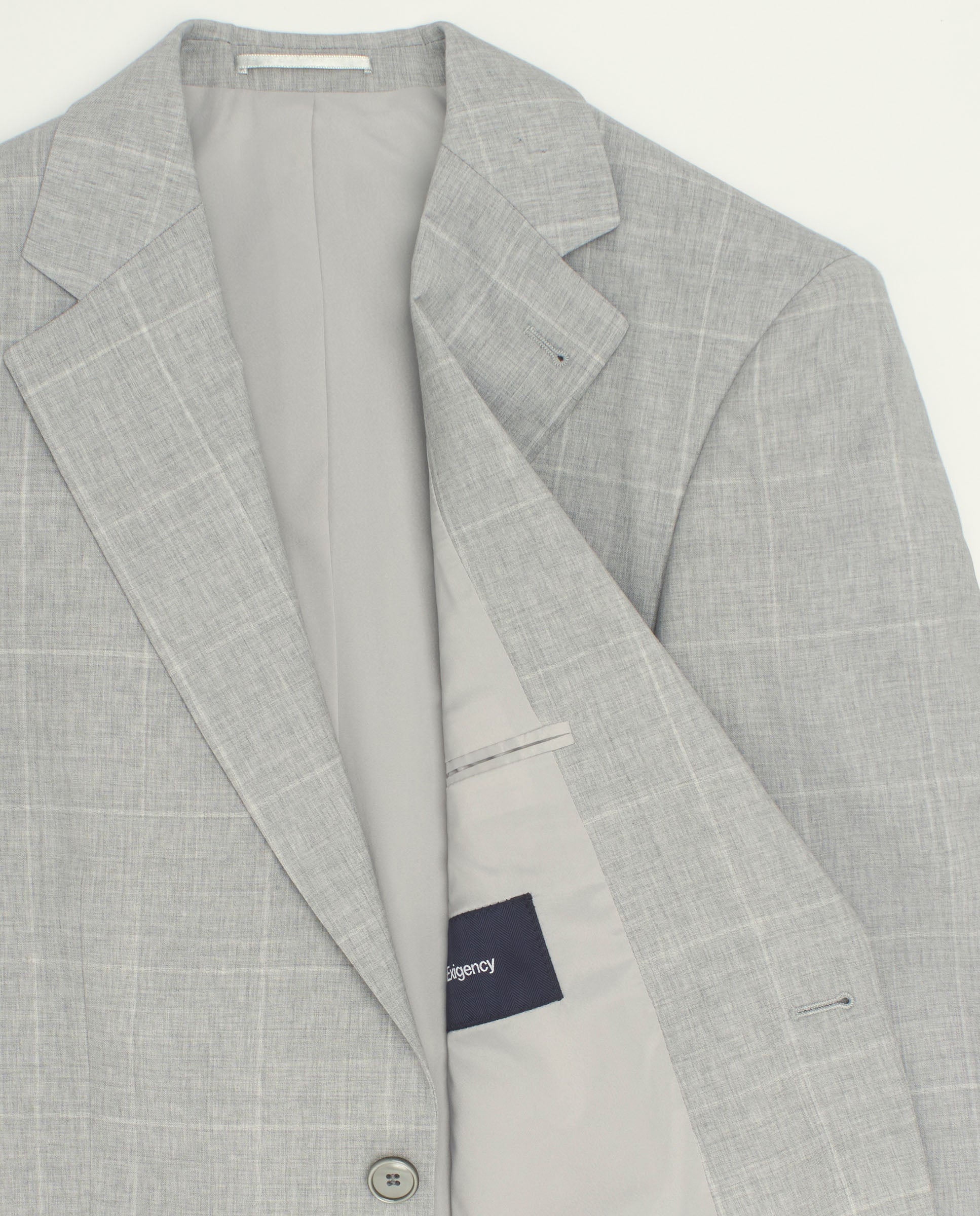 Traje Regular fit Gris Claro Ventana