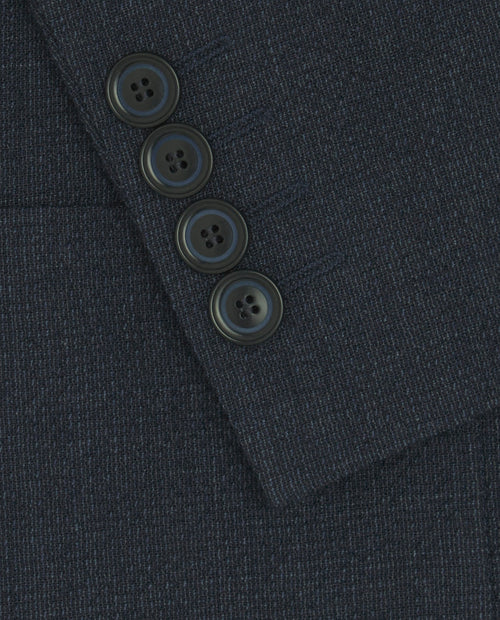 Americana Custom Fit Azul Oscuro Seersucker