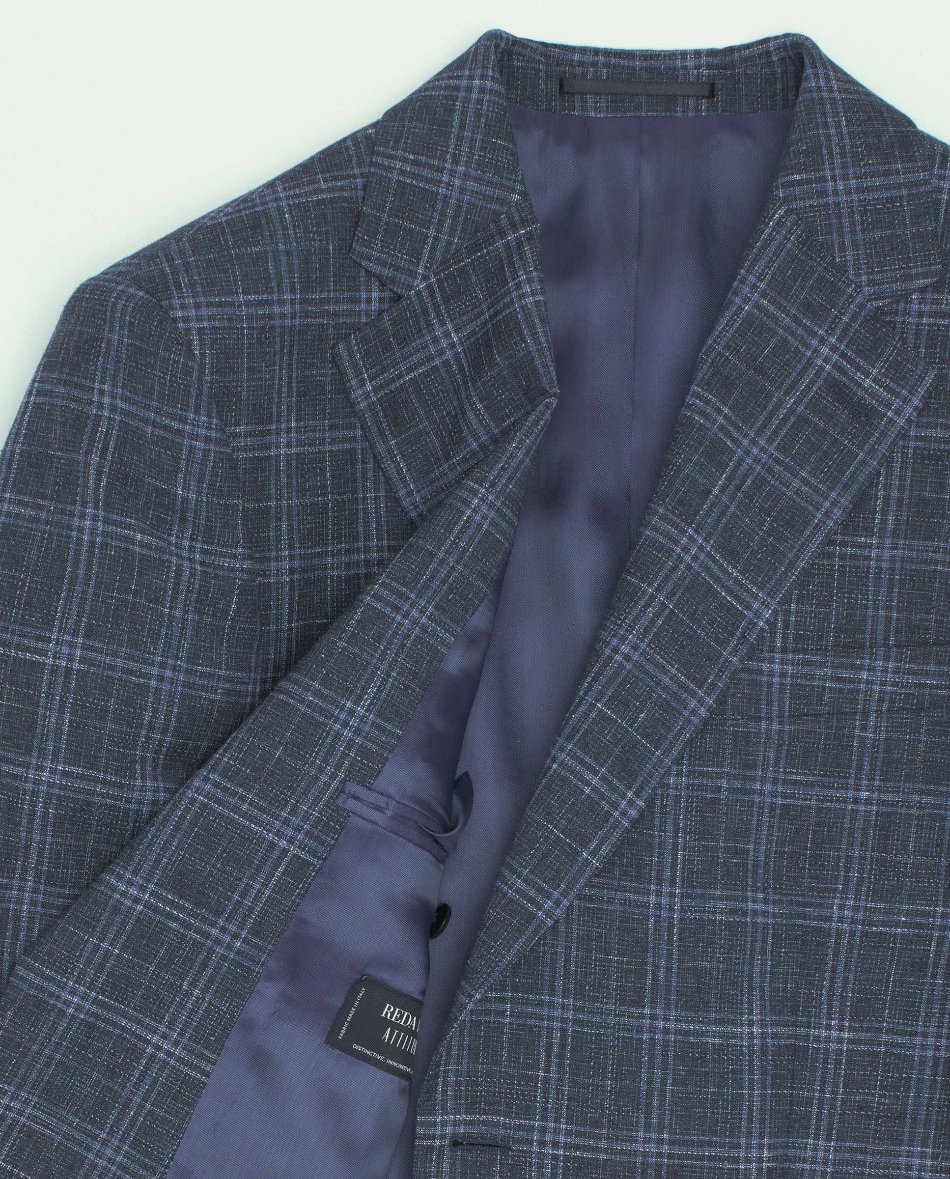 Americana Regular Fit Azul Cuadro