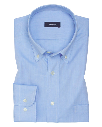 Camisa sport Oxford azul