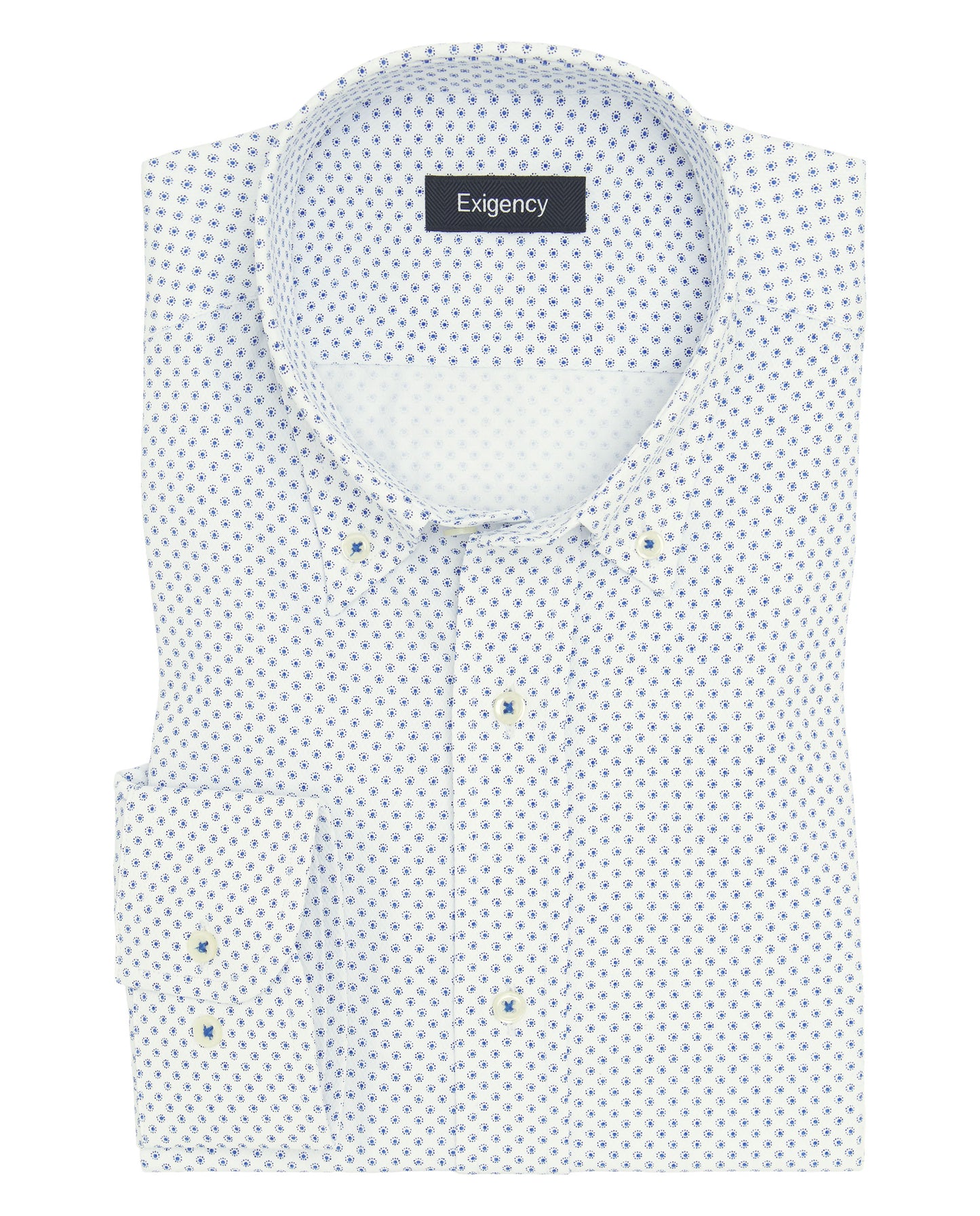 Camisa sport estampada blanca