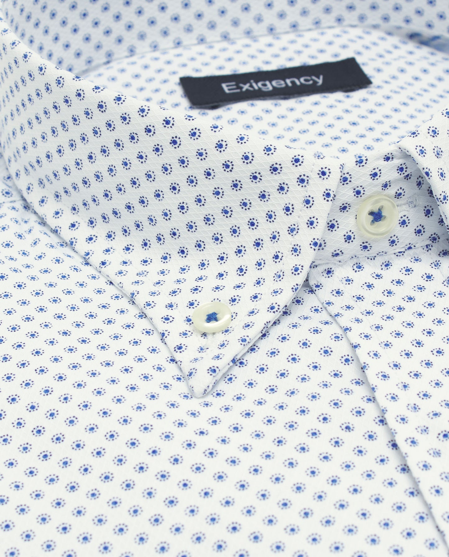 Camisa sport estampada blanca