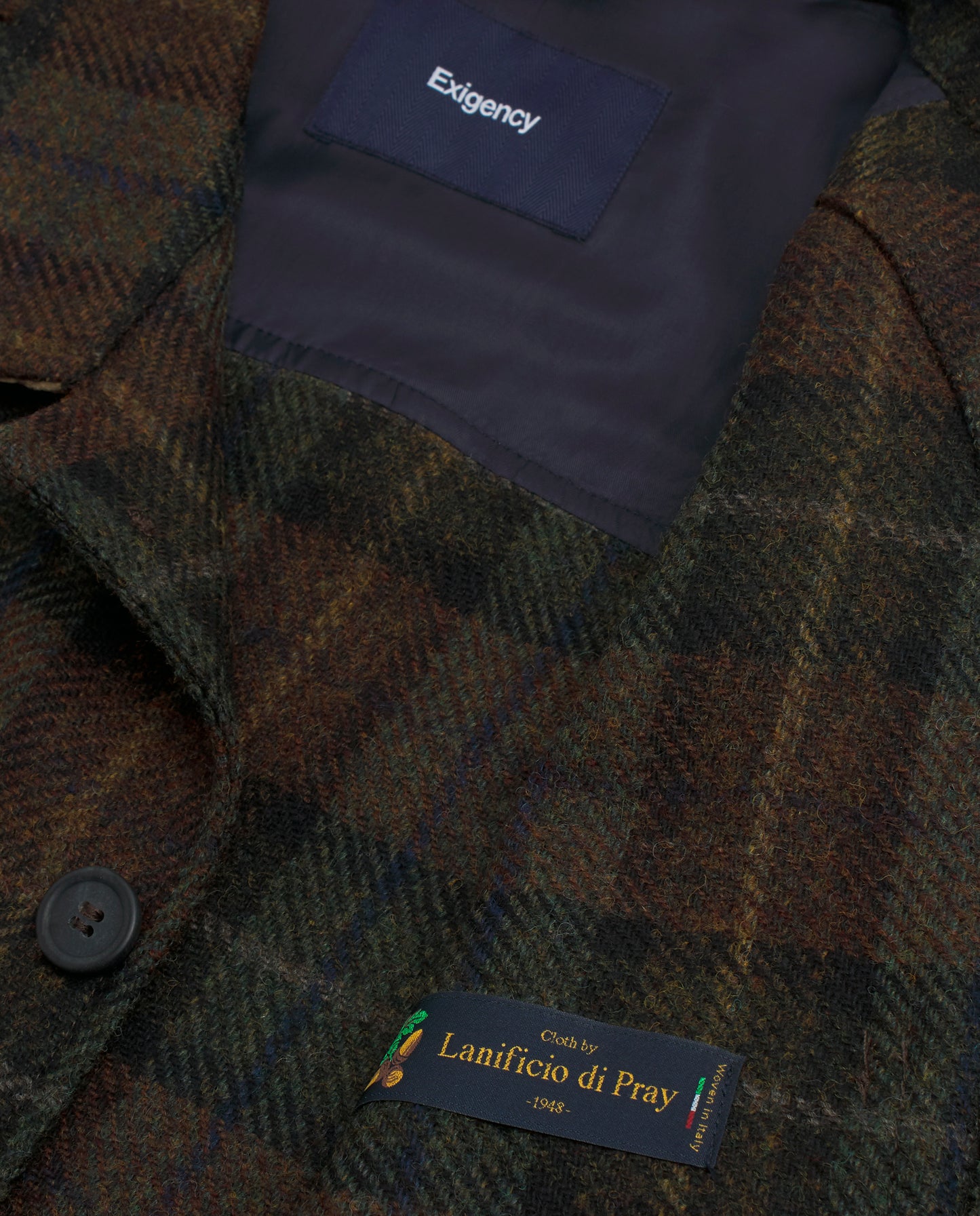 Sobrecamisa cuadros marrón