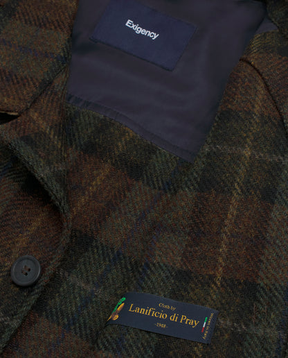 Sobrecamisa cuadros marrón