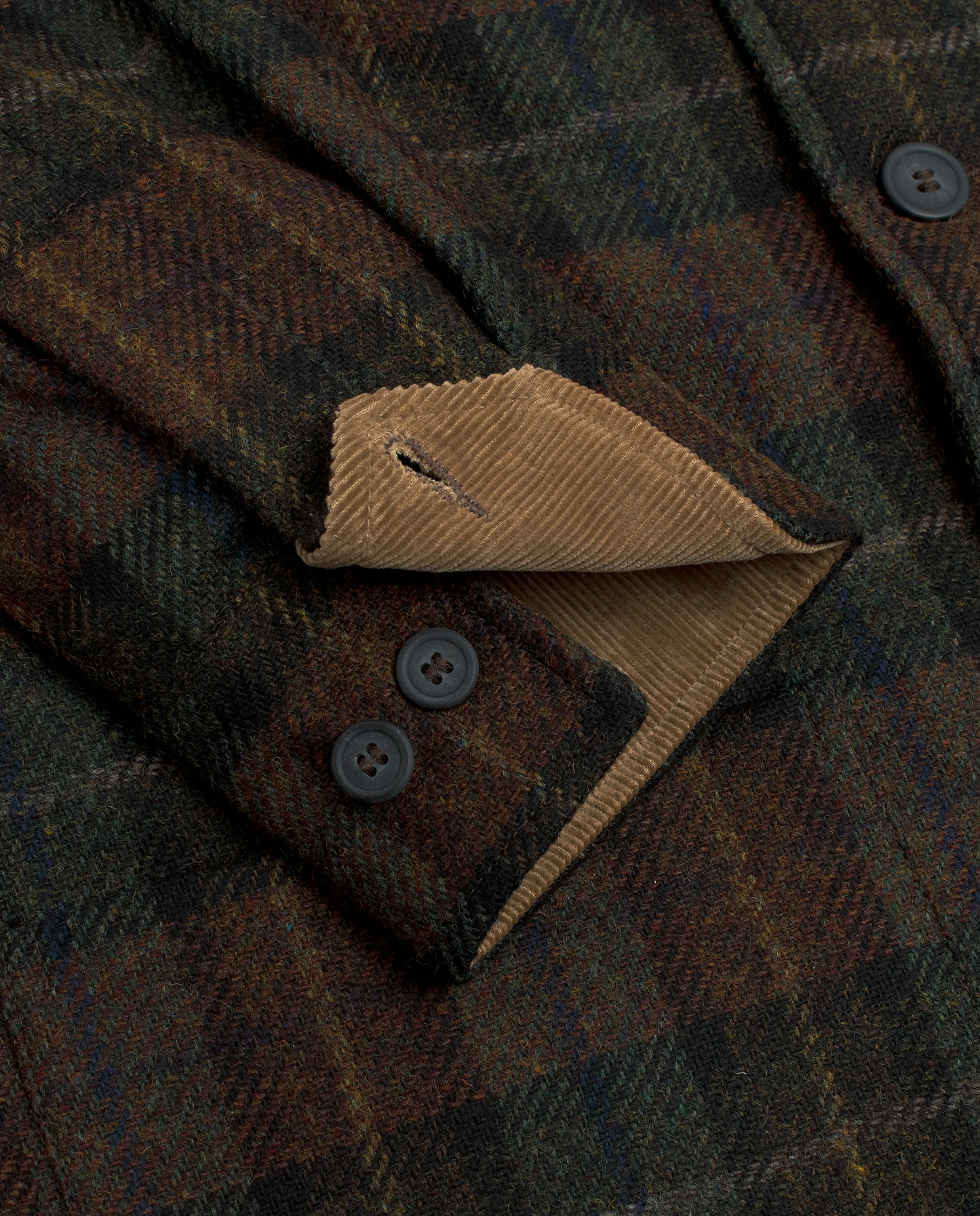 Sobrecamisa cuadros marrón